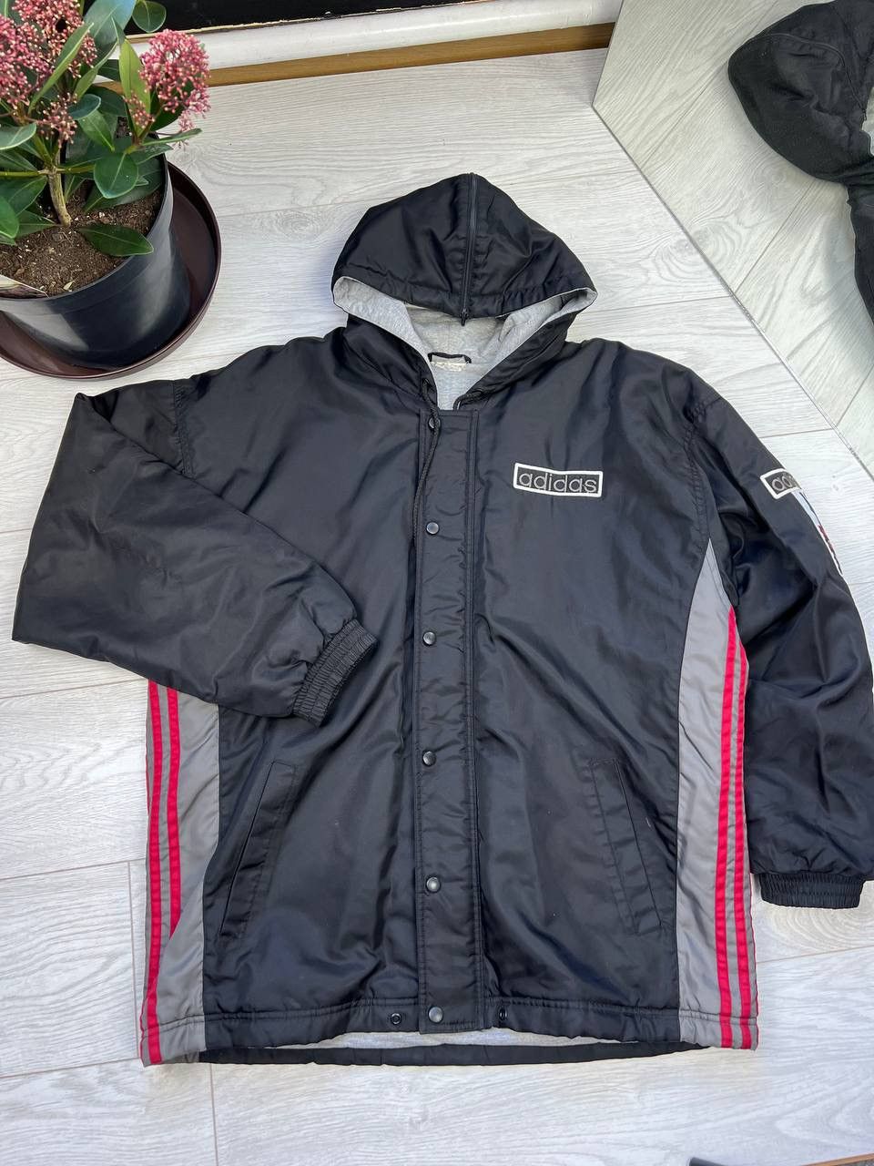 Adidas × Vintage Vintage Adidas Eintracht Football Tracksuit Full Zip Jacket Size US L / EU 52-54 / 3 - 8 Thumbnail
