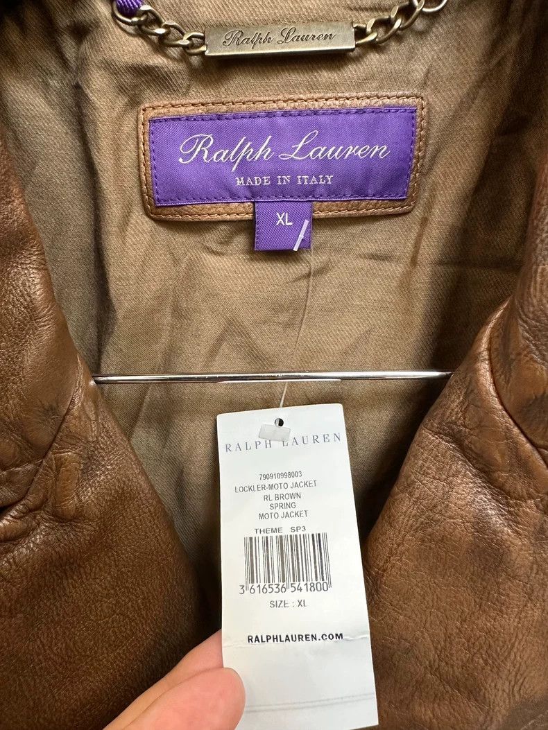 RRL Ralph Lauren RRL Ralph Lauren Italian Lockleaf leather men's motorcycle Size US XL / EU 56 / 4 - 4 Thumbnail