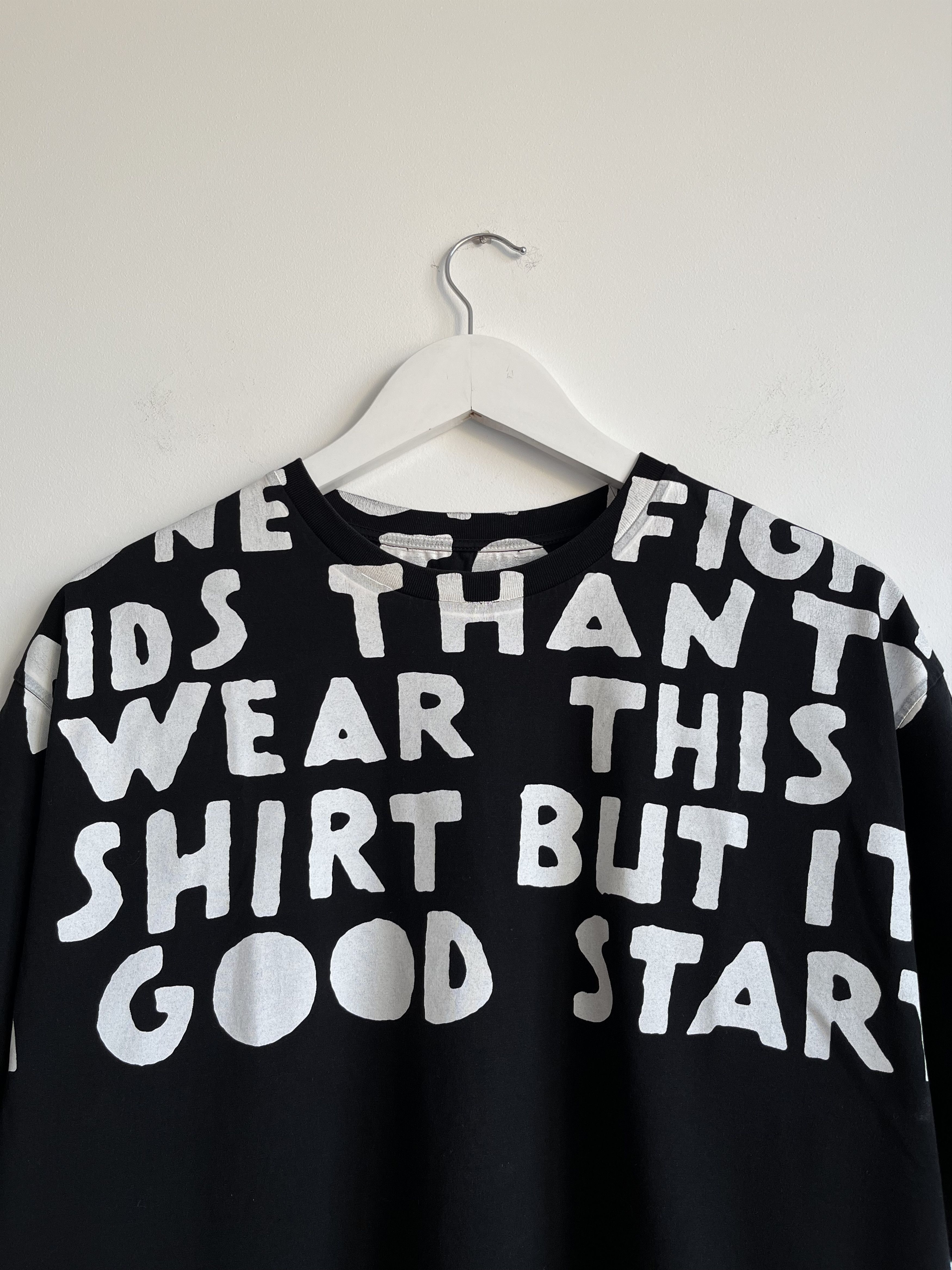 Maison Margiela Maison Margiela Aids Round Neck Pattern Line One Tee Size S / US 4 / IT 40 - 2 Thumbnail