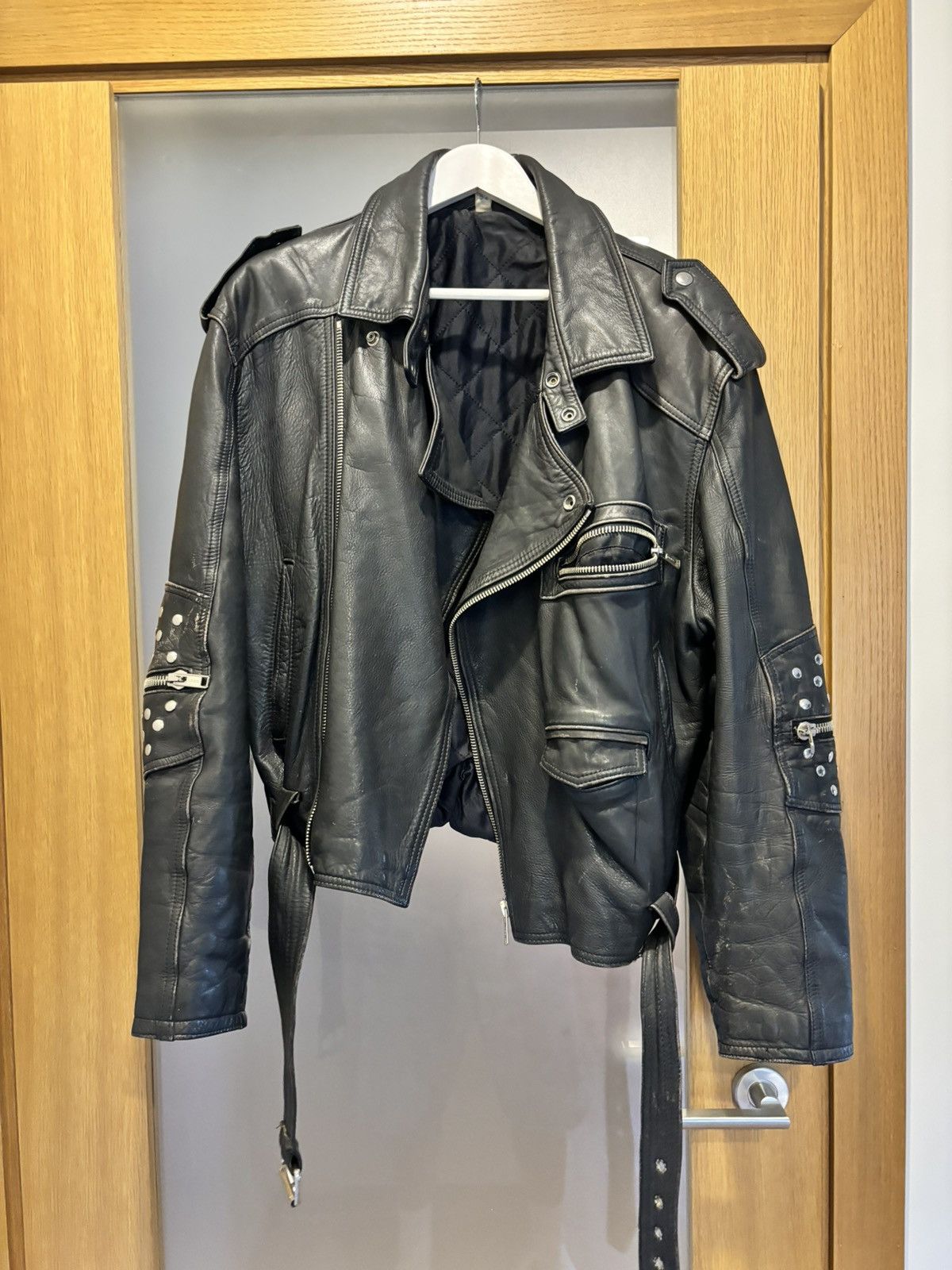 Vintage Real Leather Jacket Size XXL / US 16-18 / IT 52-54 - 11 Thumbnail