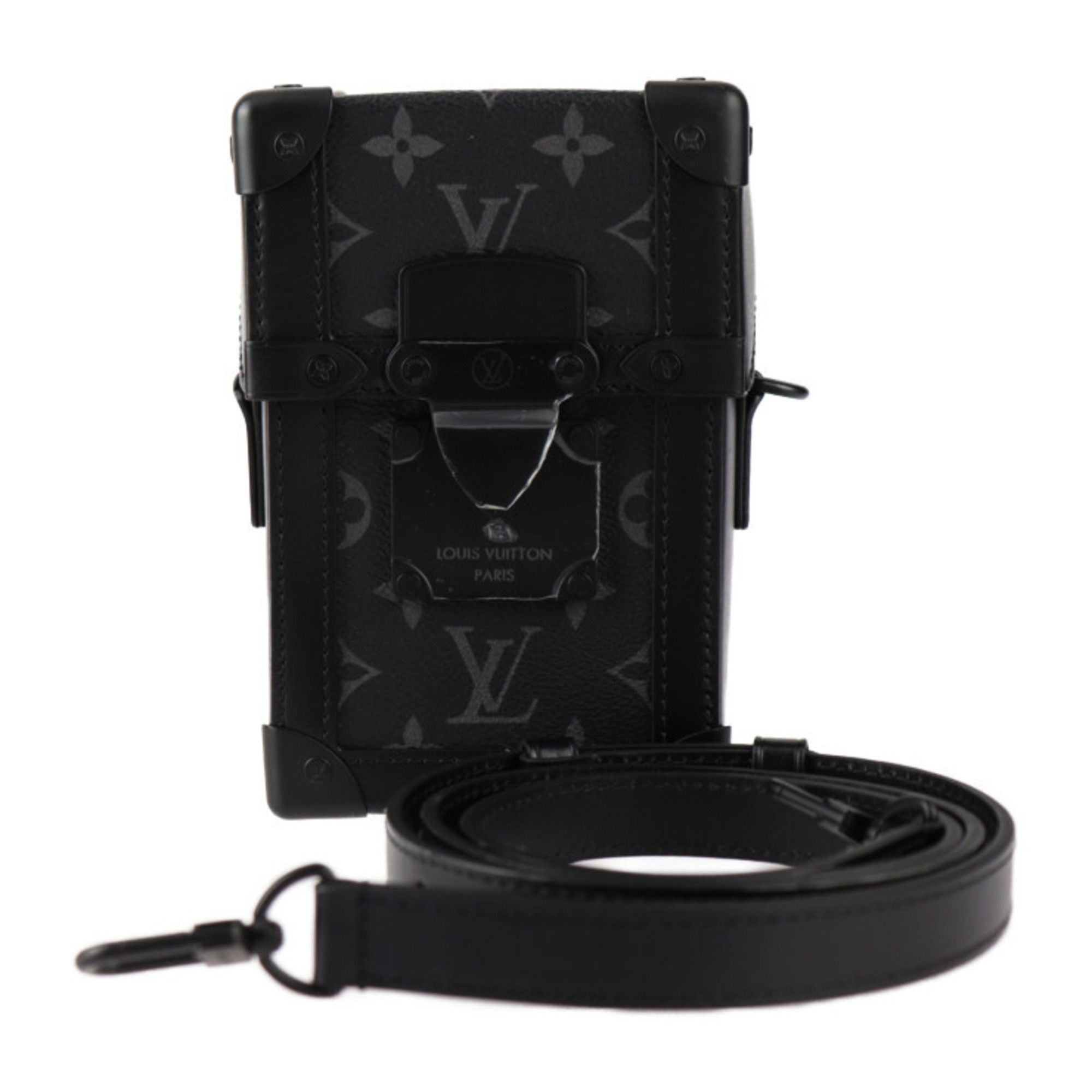 Louis Vuitton Louis Vuitton Vertical Trunk Wearable Wallet Monogram Eclipse Shoulder Bag M82077 Leather Black Size ONE SIZE - 1 Thumbnail