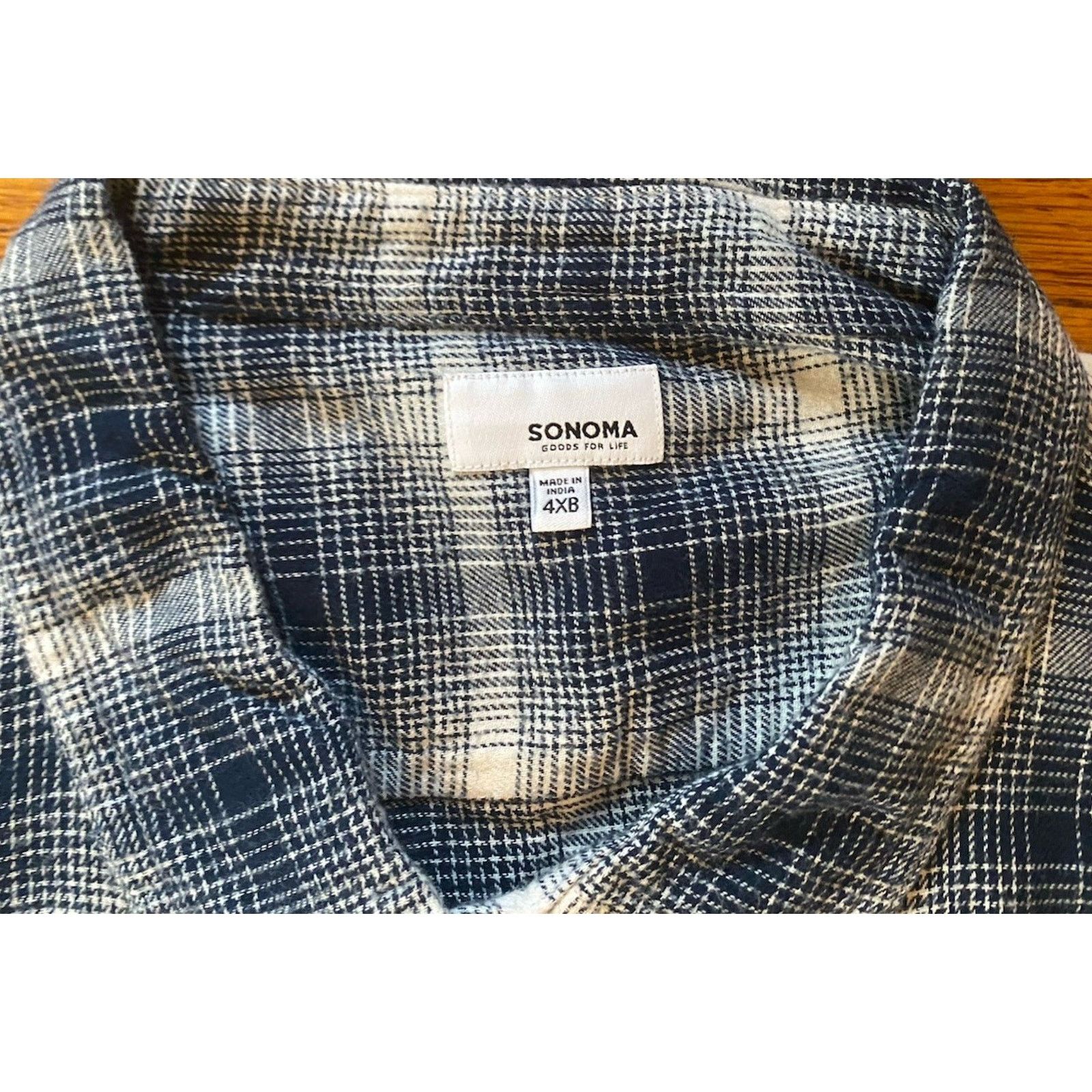 Sonoma NWT Sonoma Supersoft Flannel Button Up Shirt Men’s 4XB $40 Size US XXL / EU 58 / 5 - 2 Thumbnail
