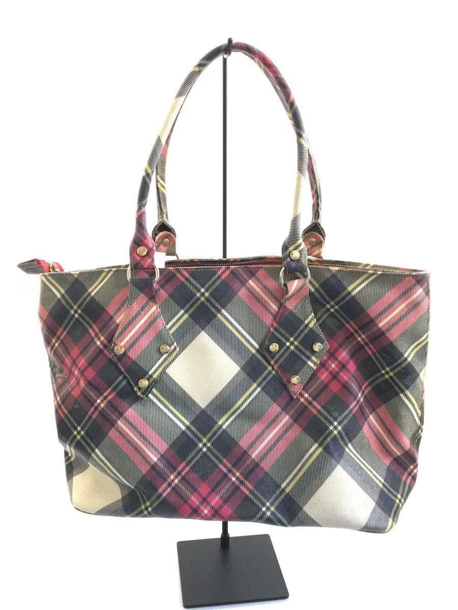 Vivienne Westwood Plaid Orb Leather Hand Bag Size ONE SIZE - 3 Thumbnail