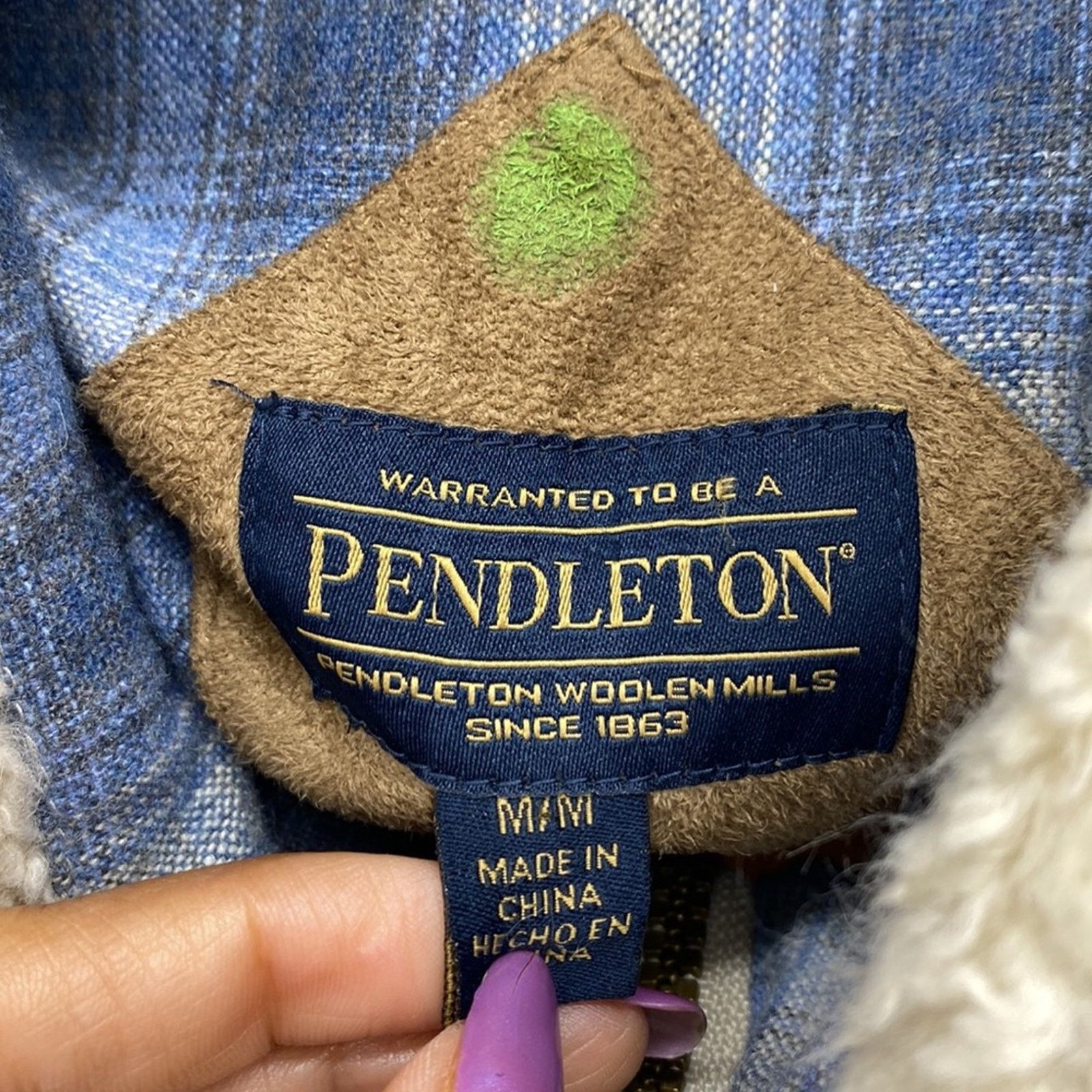 Pendleton Pendleton Ivory Full Zip Fleece Sherpa Hiking size M Size M / US 6-8 / IT 42-44 - 2 Thumbnail