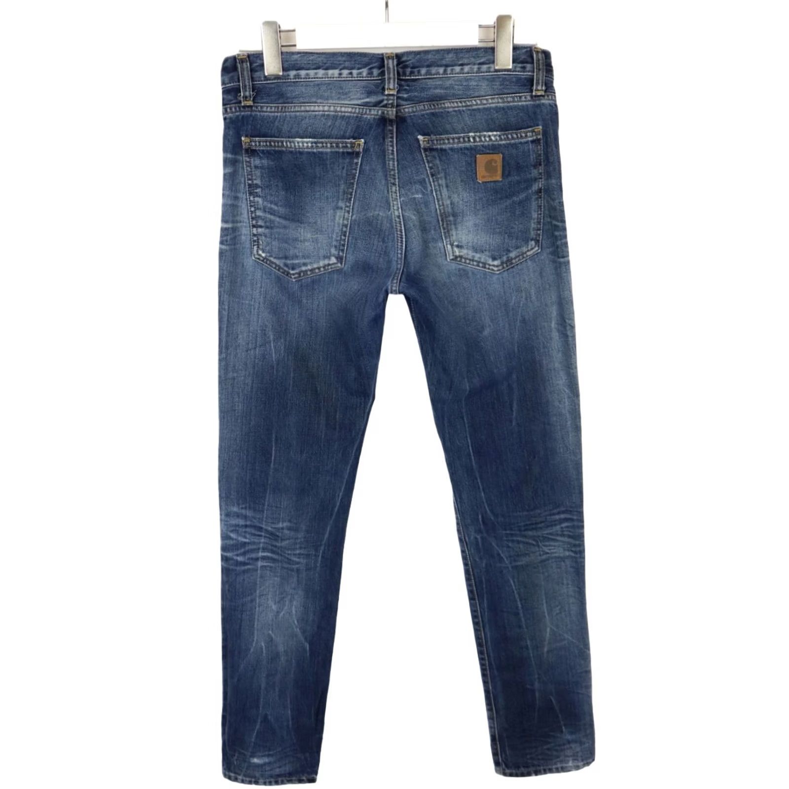Carhartt CARHARTT Legend Pant Jeans Women's W34/L34 Regular Zip Fly Faded Whiskers Blue Size 24" / US 00 / IT 34 - 2 Thumbnail