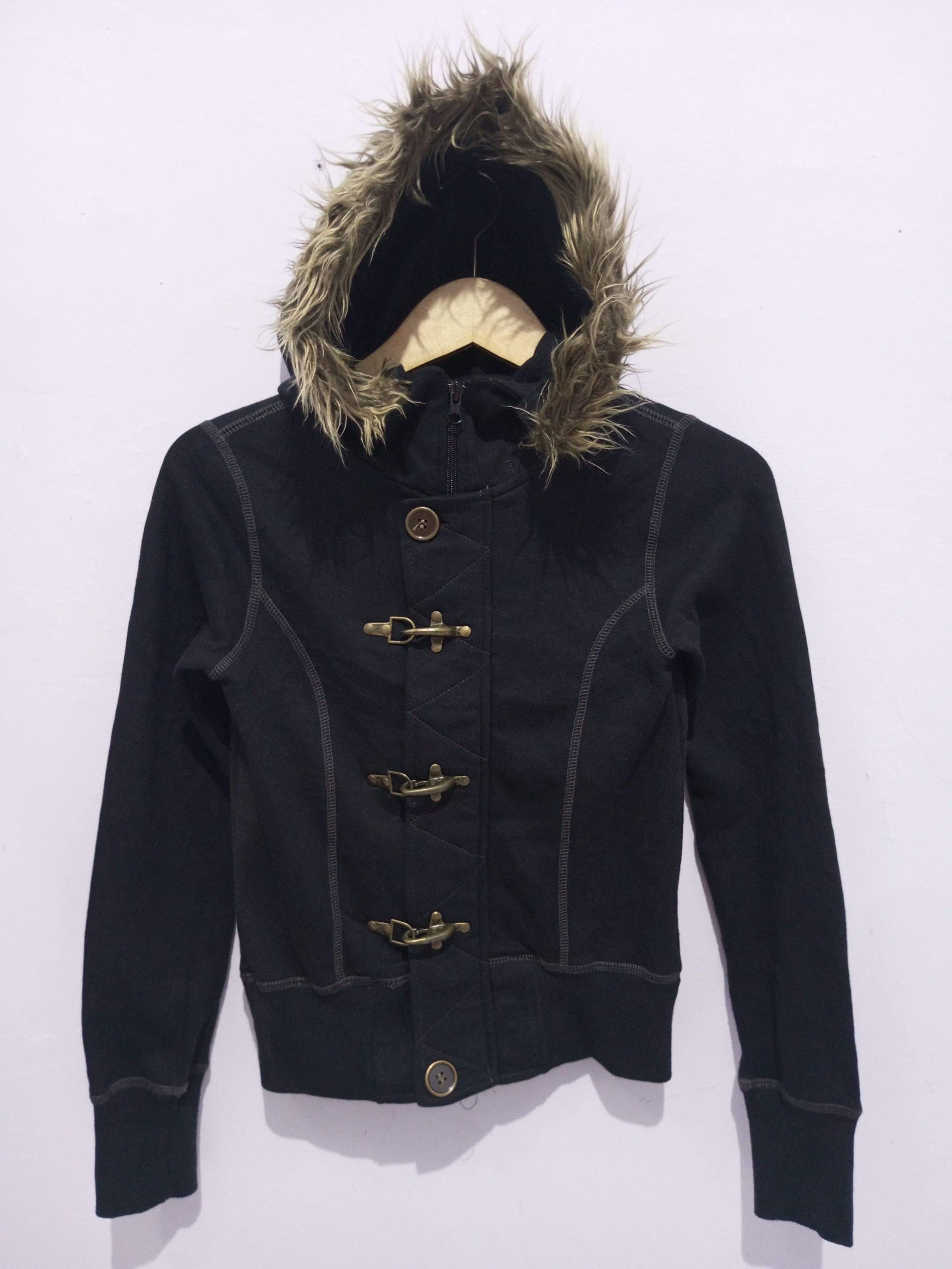 Japanese Brand × Vintage Vence air force us army kids fur hoodie Size US M / EU 48-50 / 2 - 2 Thumbnail