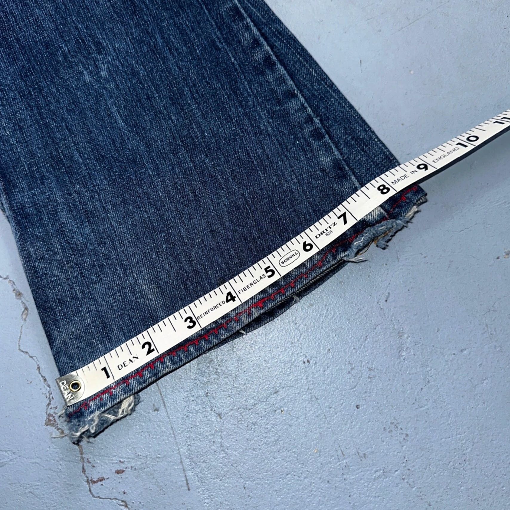 Levi's VINTAGE Levi's 746 70s USA Orange Tab Bootcut Flare Jeans 29x26 Blue Bell Bottom Size US 29 - 5 Thumbnail