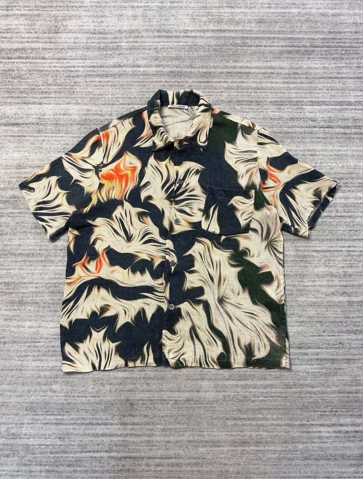 Our Legacy Our Legacy Short Sleeve Floral Box Shirt. Size US L / EU 52-54 / 3 - 1 Thumbnail