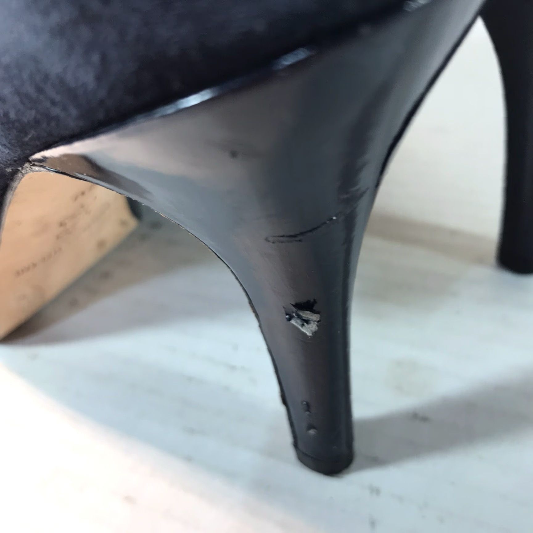 Vintage Antonio Melani Women's Blue Suede Platform Heels 4in Stiletto Leather Italy Size 8M Size US 8 / IT 38 - 5 Thumbnail