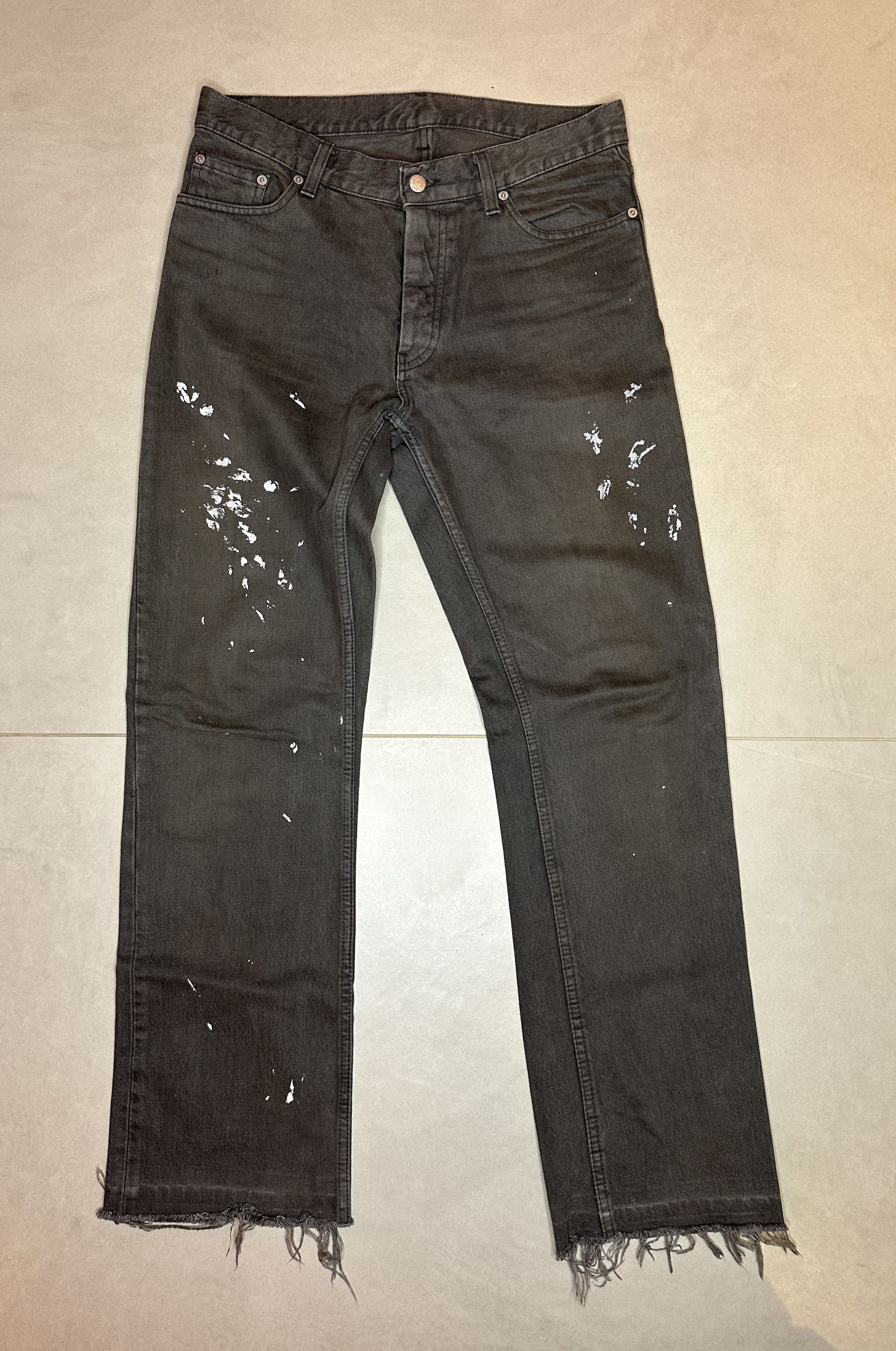 Helmut Lang Helmut Lang Paint Splatter Denim Jeans Size US 31 - 2 Thumbnail