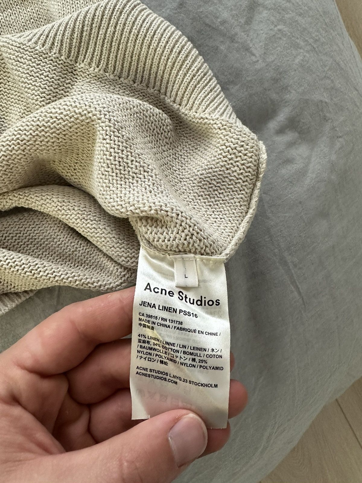 Acne Studios Acne Studios JENA LINEN PSS16 Size US L / EU 52-54 / 3 - 7 Thumbnail