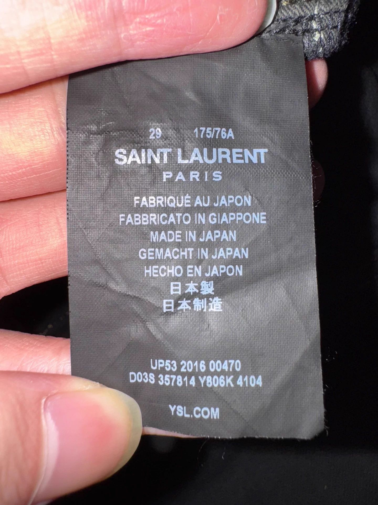 Saint Laurent Paris Authentic Saint Laurent SLP16FW distressed jeans Size 29" - 6 Thumbnail