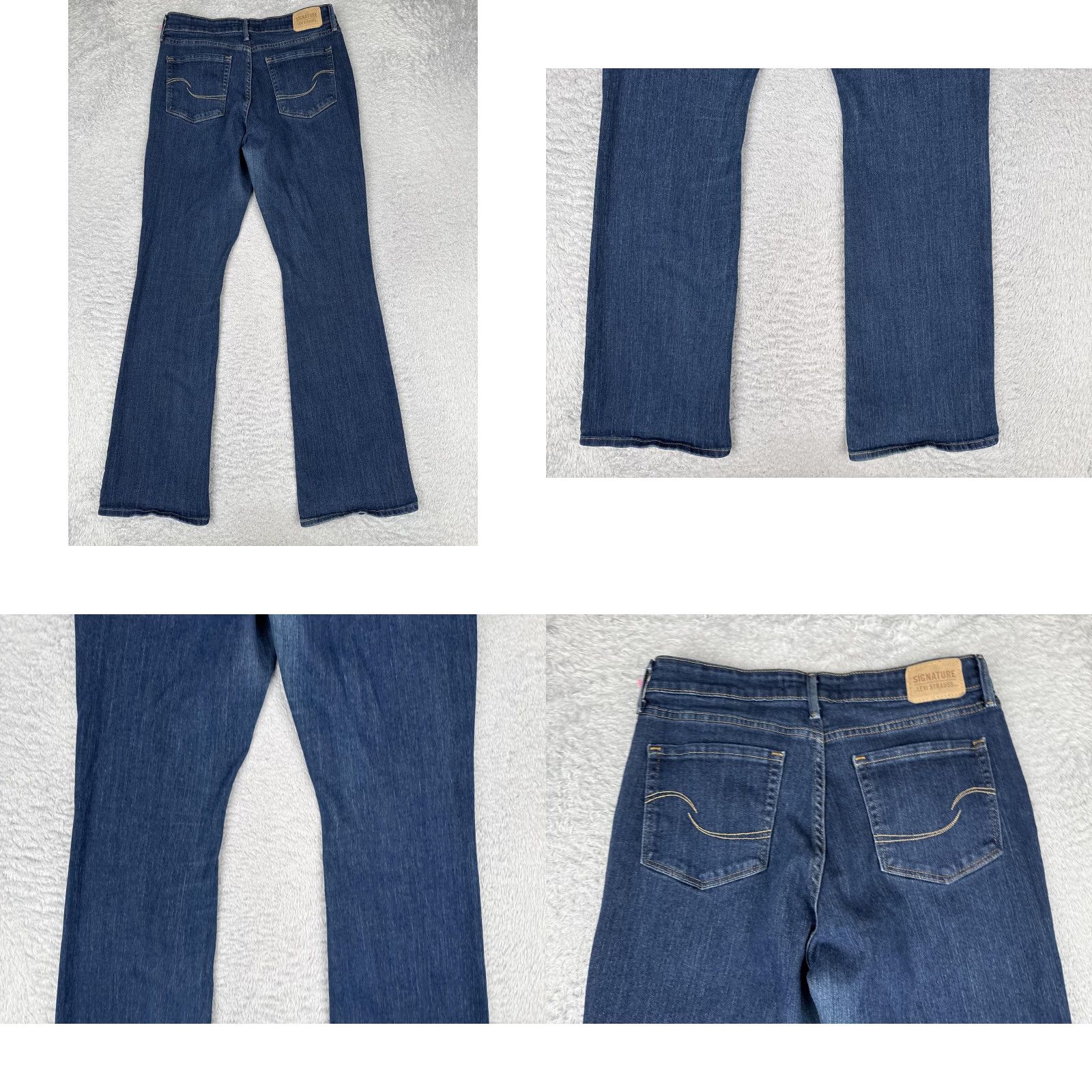 Vintage Signature Levi Strauss Bootcut Jeans Womens 6 Blue Wash Mid Rise Stretch 28x32 Size 28" / US 6 / IT 42 - 10 Thumbnail