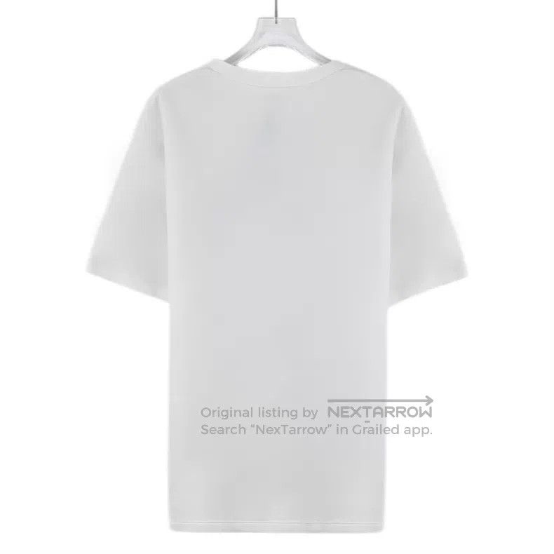 Loewe Loewe 25 Model White Logo Pattern Printed Cotton Crew Neck Size M / US 6-8 / IT 42-44 - 2 Thumbnail