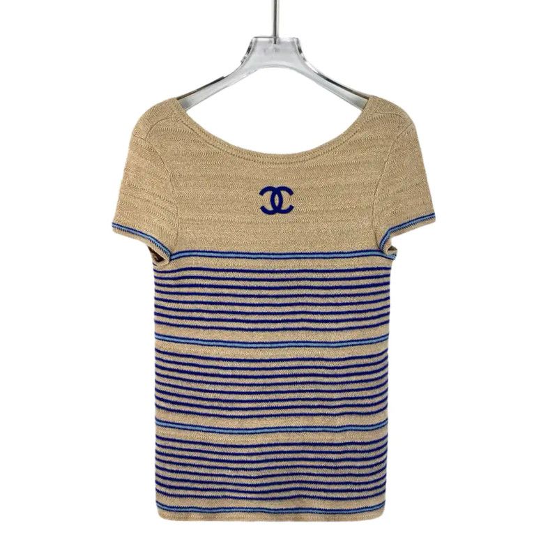 Chanel Chanel Striped Knit Women’s Sweater in XS 0089 Size XS / US 0-2 / IT 36-38 - 1 Thumbnail