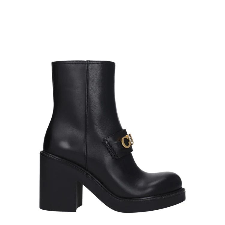 Gucci ob1o1e1124 Leather Ankle Boots in Black Size US 7 / IT 37 - 1 Thumbnail