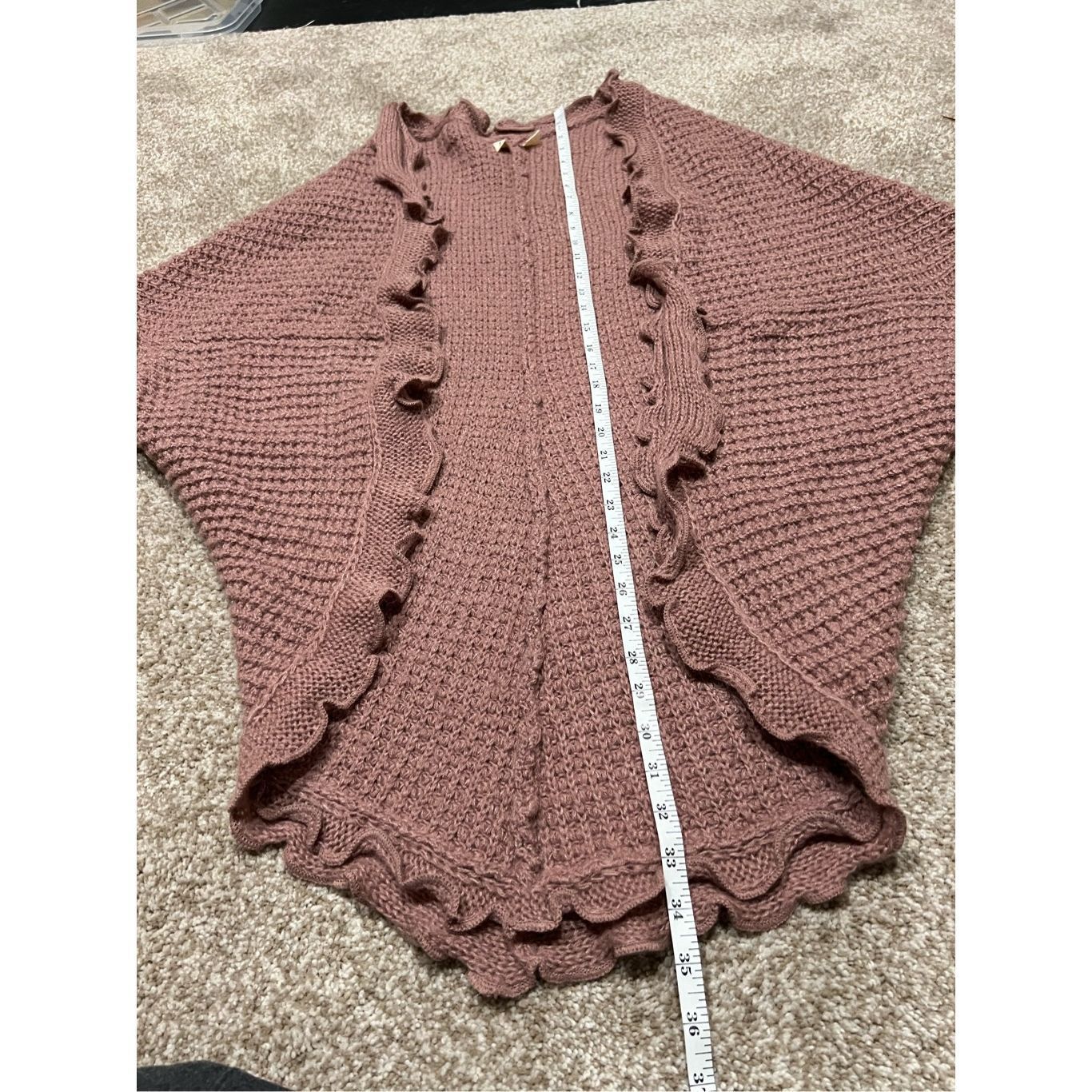 Anthropologie Anthropologie moth cardigan sweater scalloped edge waffle kn Size S / US 4 / IT 40 - 9 Thumbnail