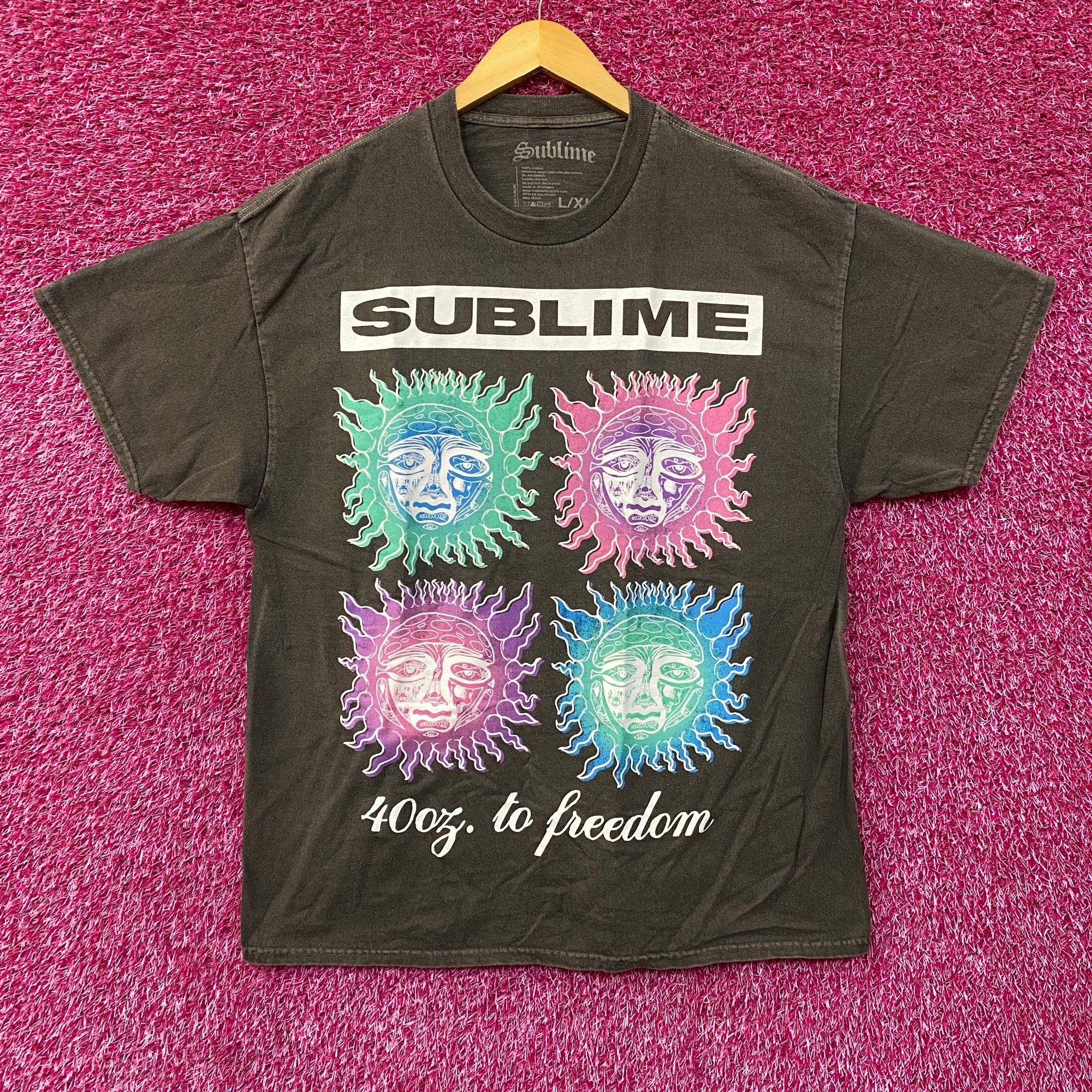 Sublime Sublime 40 Oz. To Freedom Sun Logo T-Shirt L/XL Size US XL / EU 56 / 4 - 1 Thumbnail