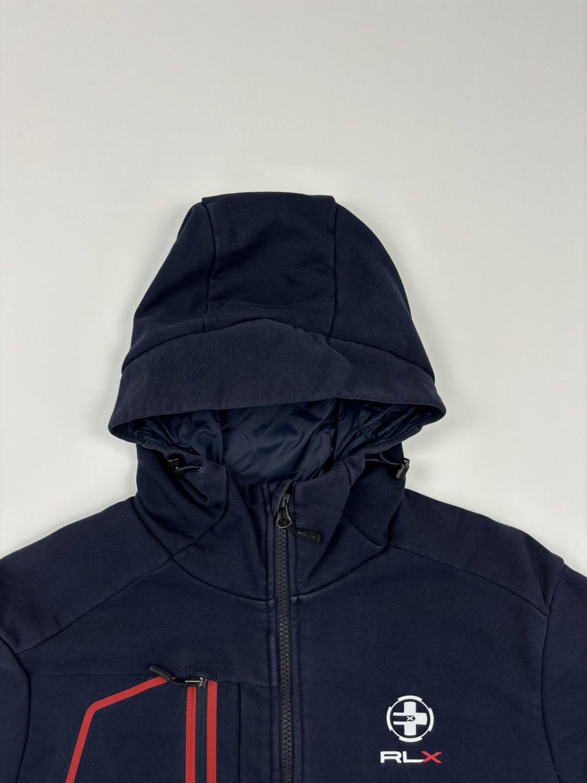 RLX Ralph Lauren × Vintage Navy Polo RLX Sport Ralph Lauren Tech Hoodie Size US M / EU 48-50 / 2 - 5 Thumbnail