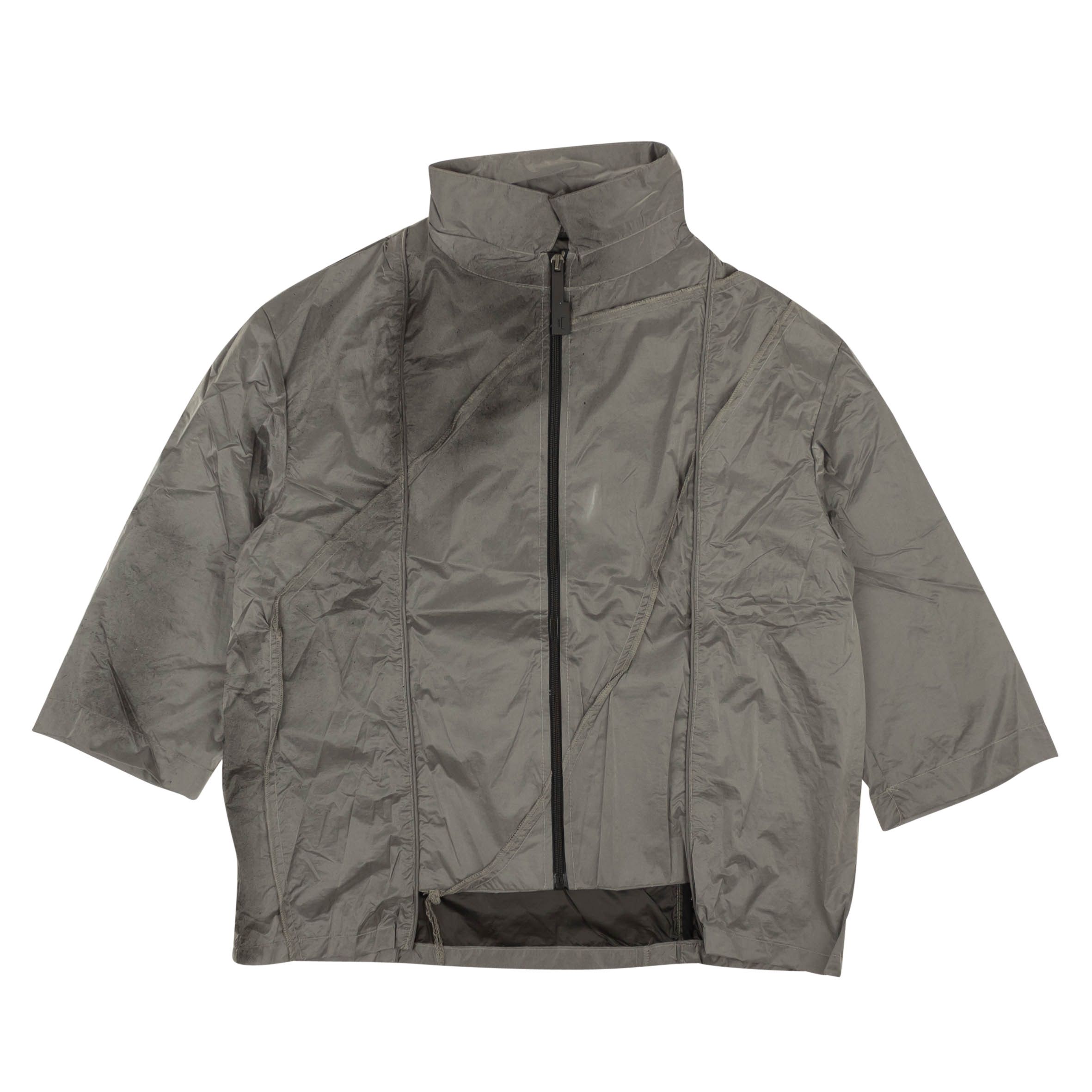 image of A Cold Wall Grey Splattered Zip Up Shirt Size M, Men's
