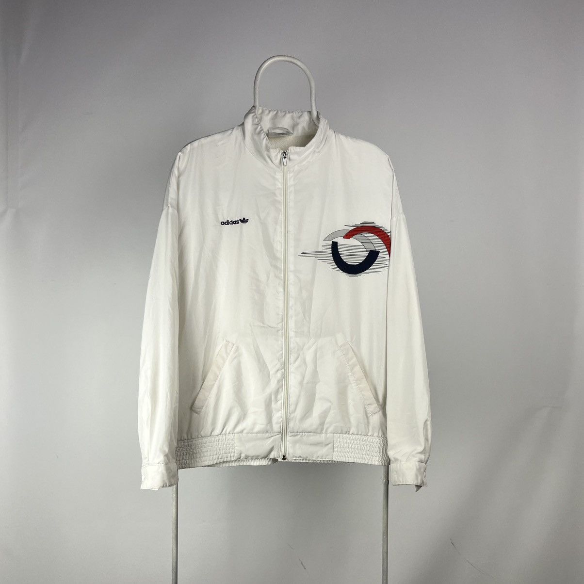 Adidas STEFAN EDBERG ADIDAS TENNIS WARMUP 1980S VINTAGE JACKET MENS Size US L / EU 52-54 / 3 - 1 Thumbnail