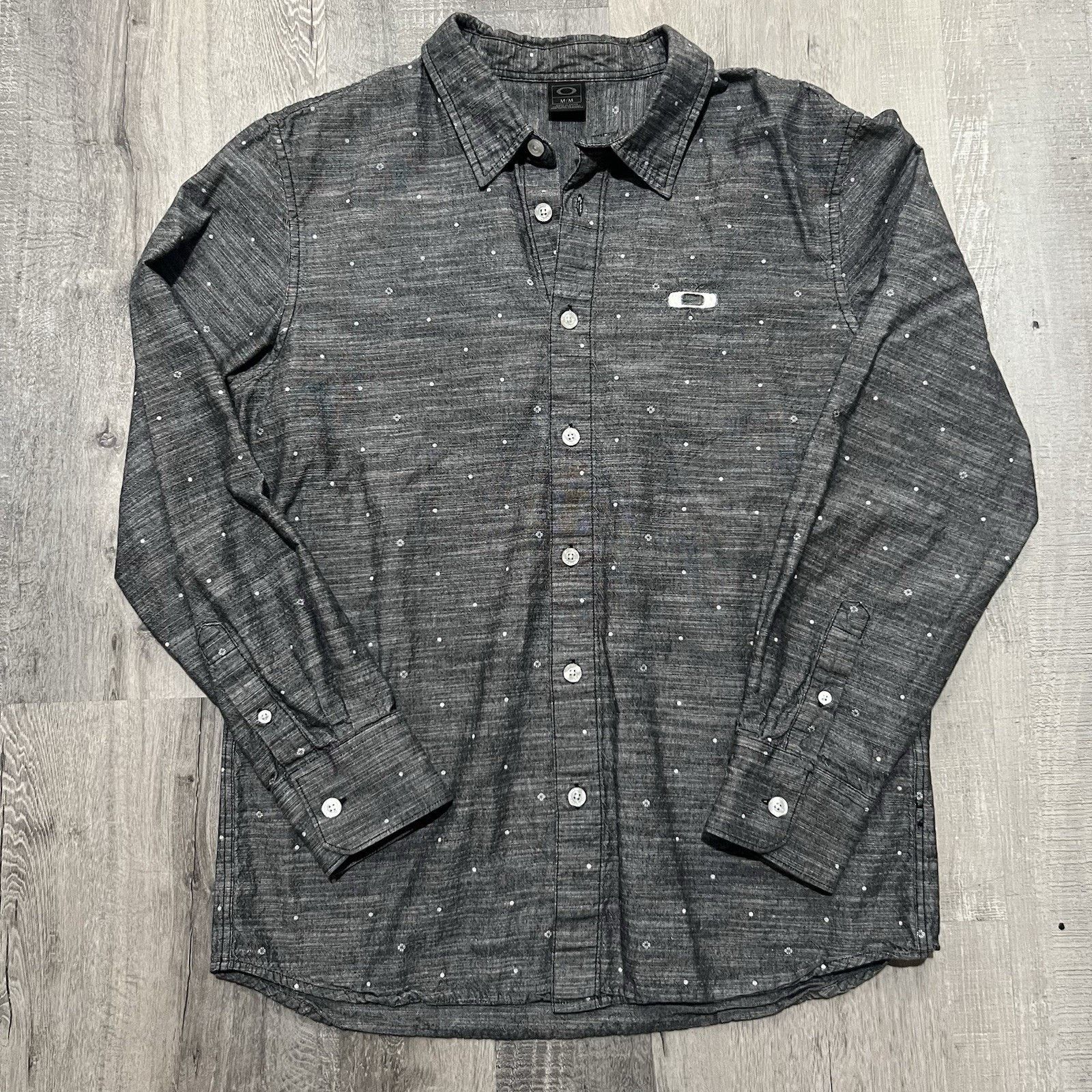 Oakley Oakley Mens Button Shirt Heathered Fleck Software Casual M Size US M / EU 48-50 / 2 - 1 Thumbnail