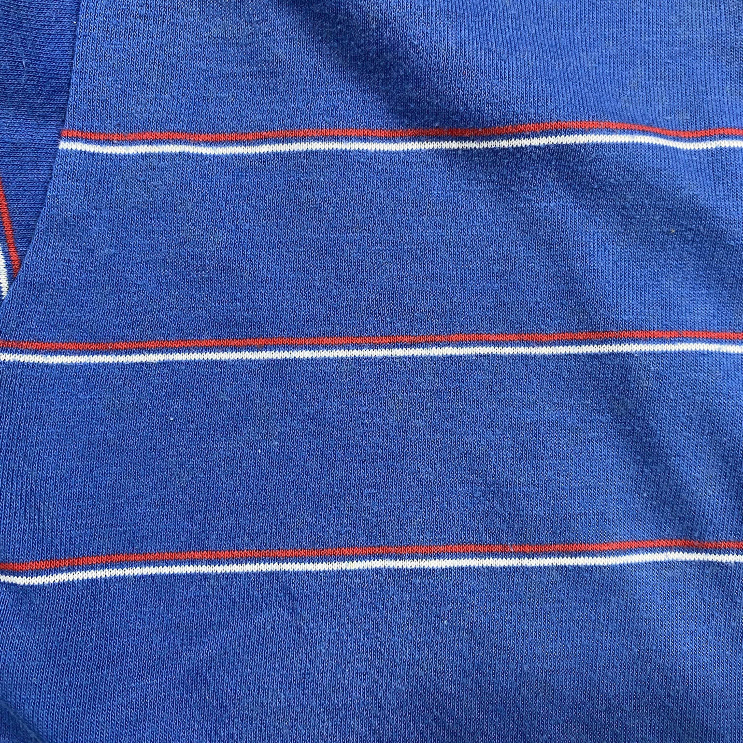 Vintage VTG 80s Campus Le Tigre Striped Polo Shirt Made in USA-M070 Size US M / EU 48-50 / 2 - 7 Thumbnail