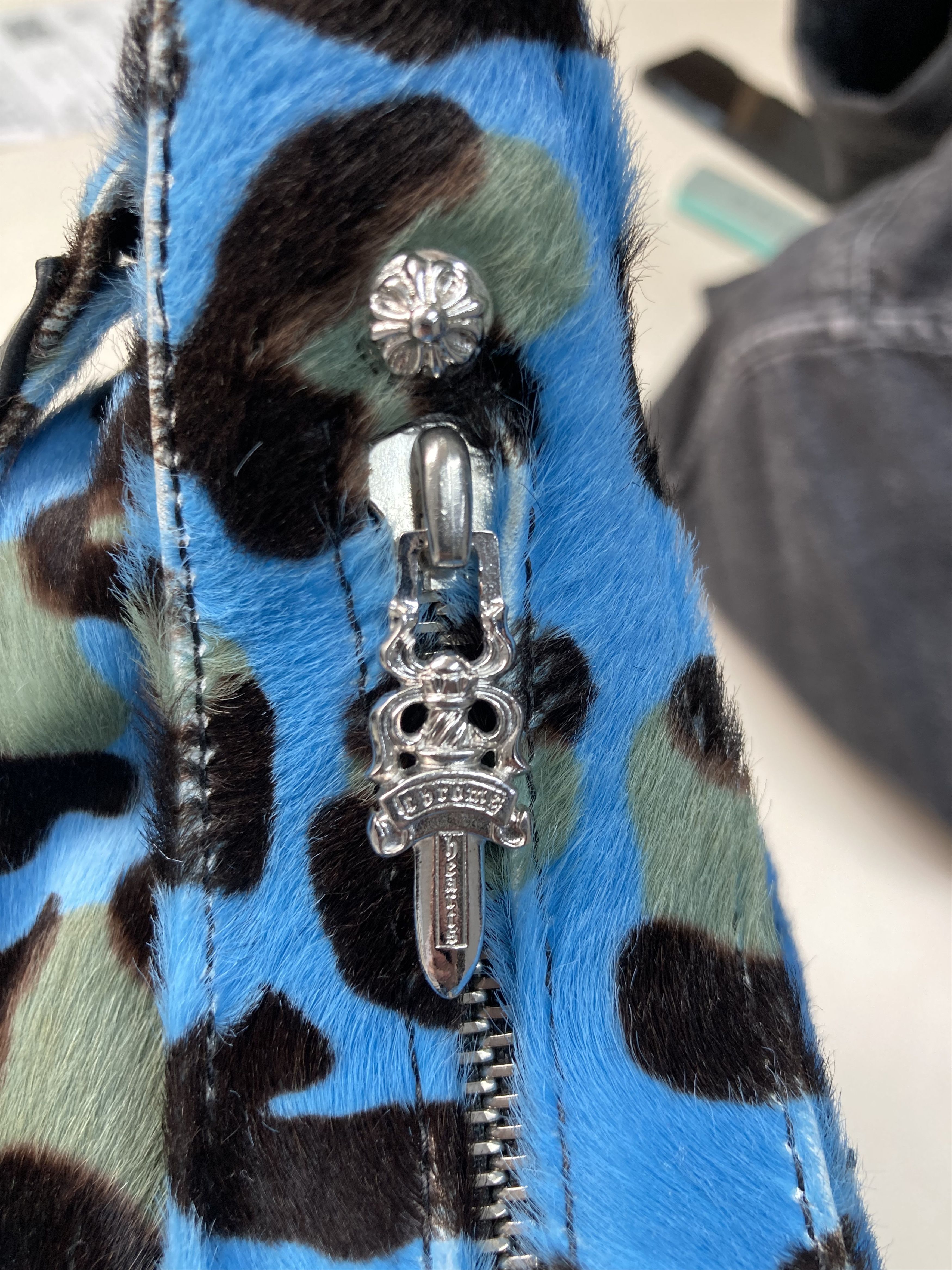 Chrome Hearts Chrome Hearts Leopard Pony Hair Silver Cross Lyon Bag Size ONE SIZE - 6 Thumbnail