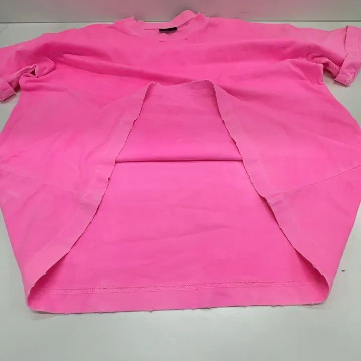 Balenciaga Balenciaga Pink Logo Print T-Shirt for Women 0079-2507 Size XL / US 12-14 / IT 48-50 - 5 Thumbnail