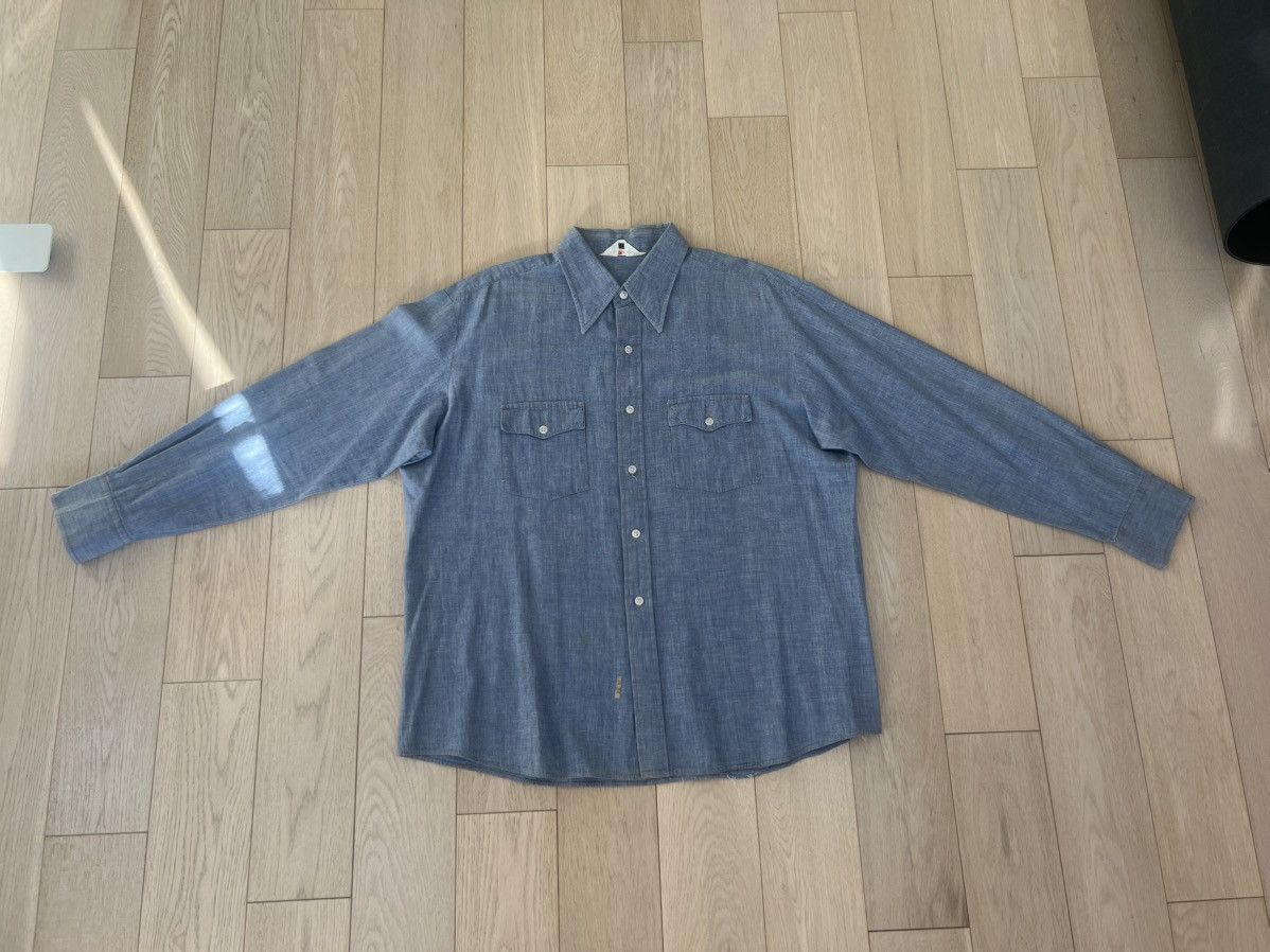Other Vintage Americana Chambray Button Down (Olympia Brewing) L Size US L / EU 52-54 / 3 - 2 Thumbnail