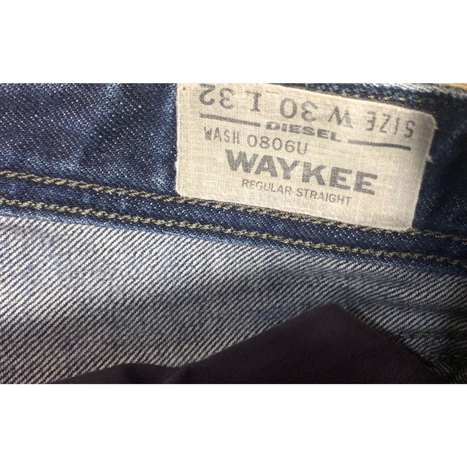 Diesel Diesel Waykee Button Fly Jeans Men's Blue Straight Size 30 X 27 Size US 30 / EU 46 - 4 Thumbnail