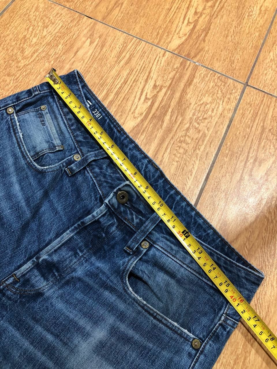 G-Star G-Star Raw 3301 Men's Blue Straight Jeans streetwear Size US 30 / EU 46 - 15 Thumbnail