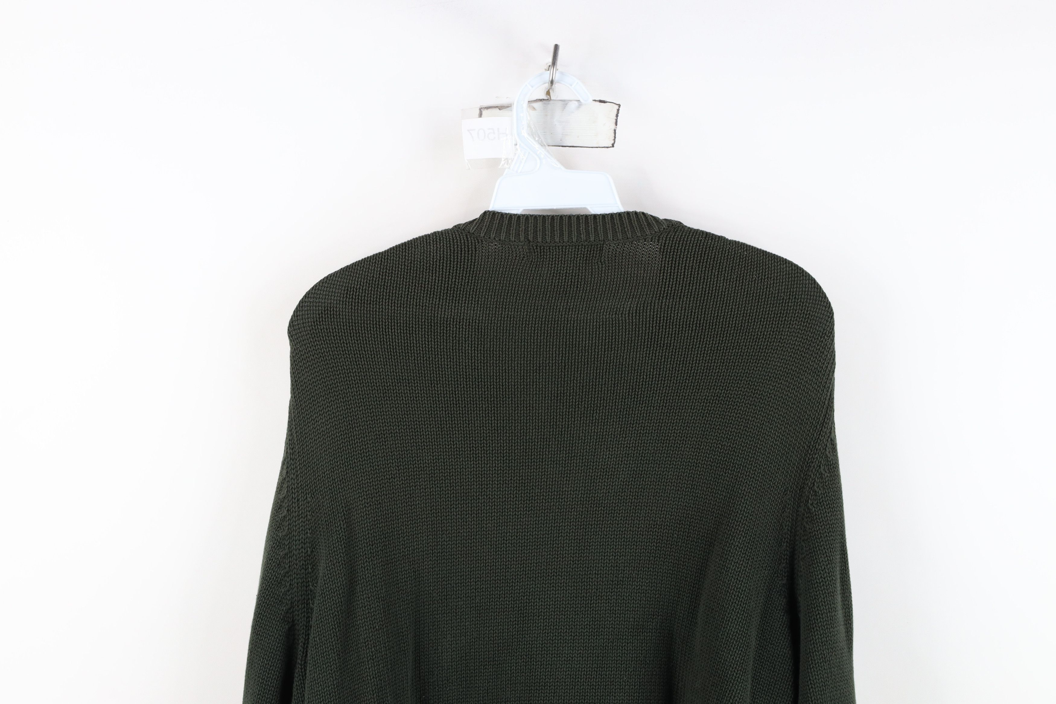 Eddie Bauer Vintage 90s Eddie Bauer Cotton Knit Cardigan Sweater Green Size US M / EU 48-50 / 2 - 13 Thumbnail