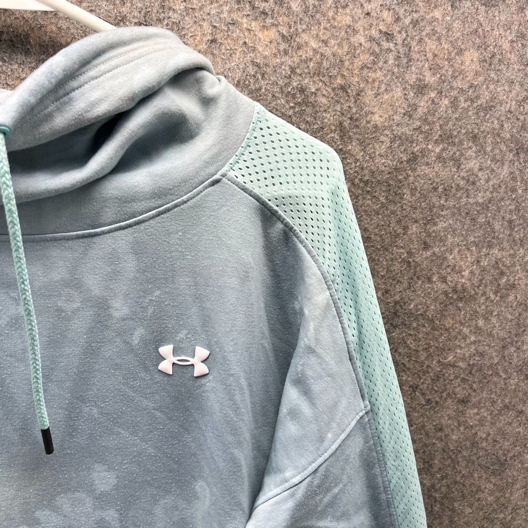Under Armour Under Armour Sweater Women Large Teal Hooded Pullover Fleece Jacket Size L / US 10 / IT 46 - 5 Thumbnail
