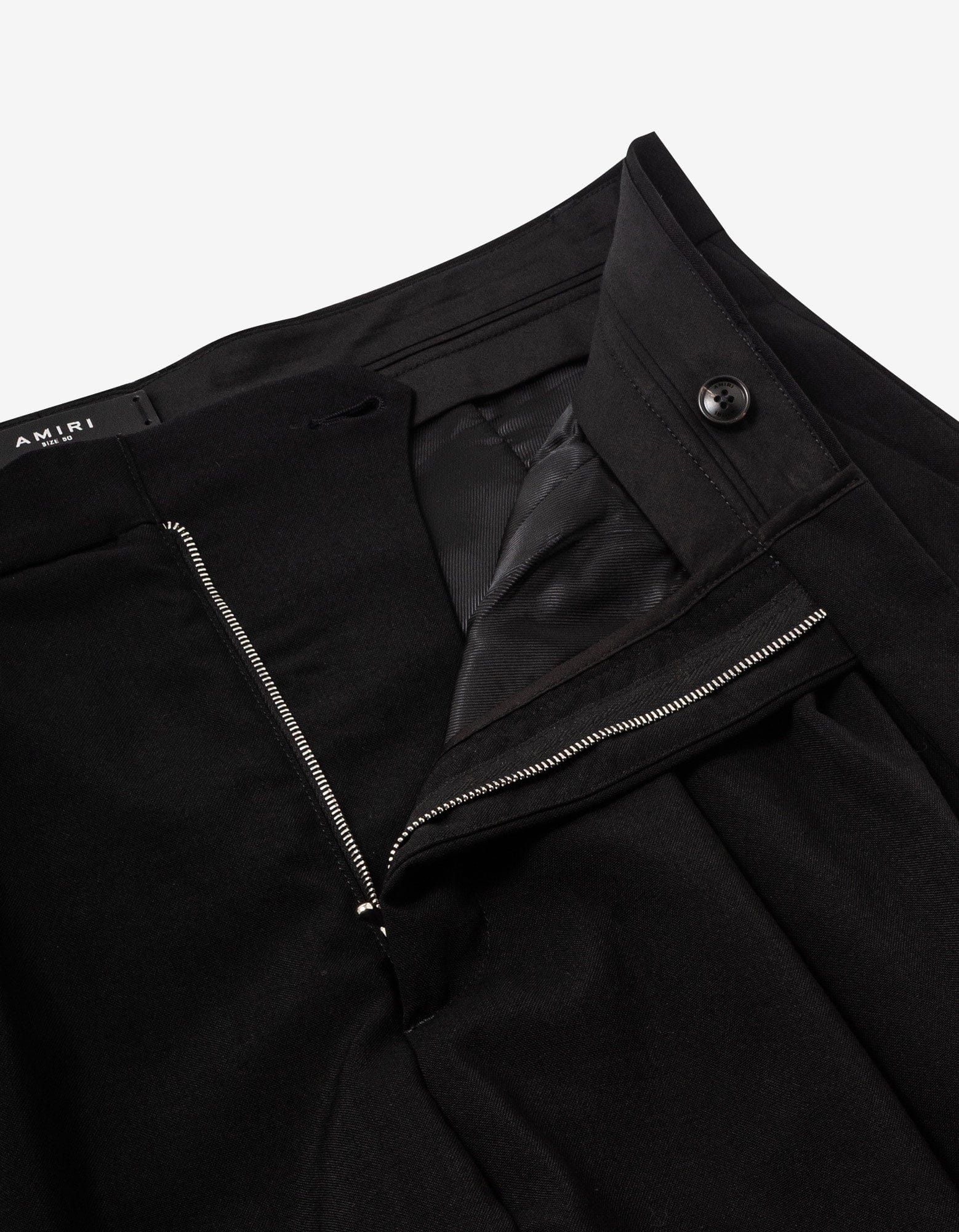 Amiri Amiri Black Double Pleat Wool Tailored Shorts Size US 32 / EU 48 - 6 Thumbnail