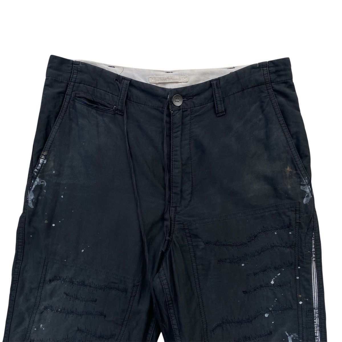 Maison MIHARA YASUHIRO Mihara Yasuhiro Paint Splatter Distressed Decorative Stitch Size US 32 / EU 48 - 6 Thumbnail
