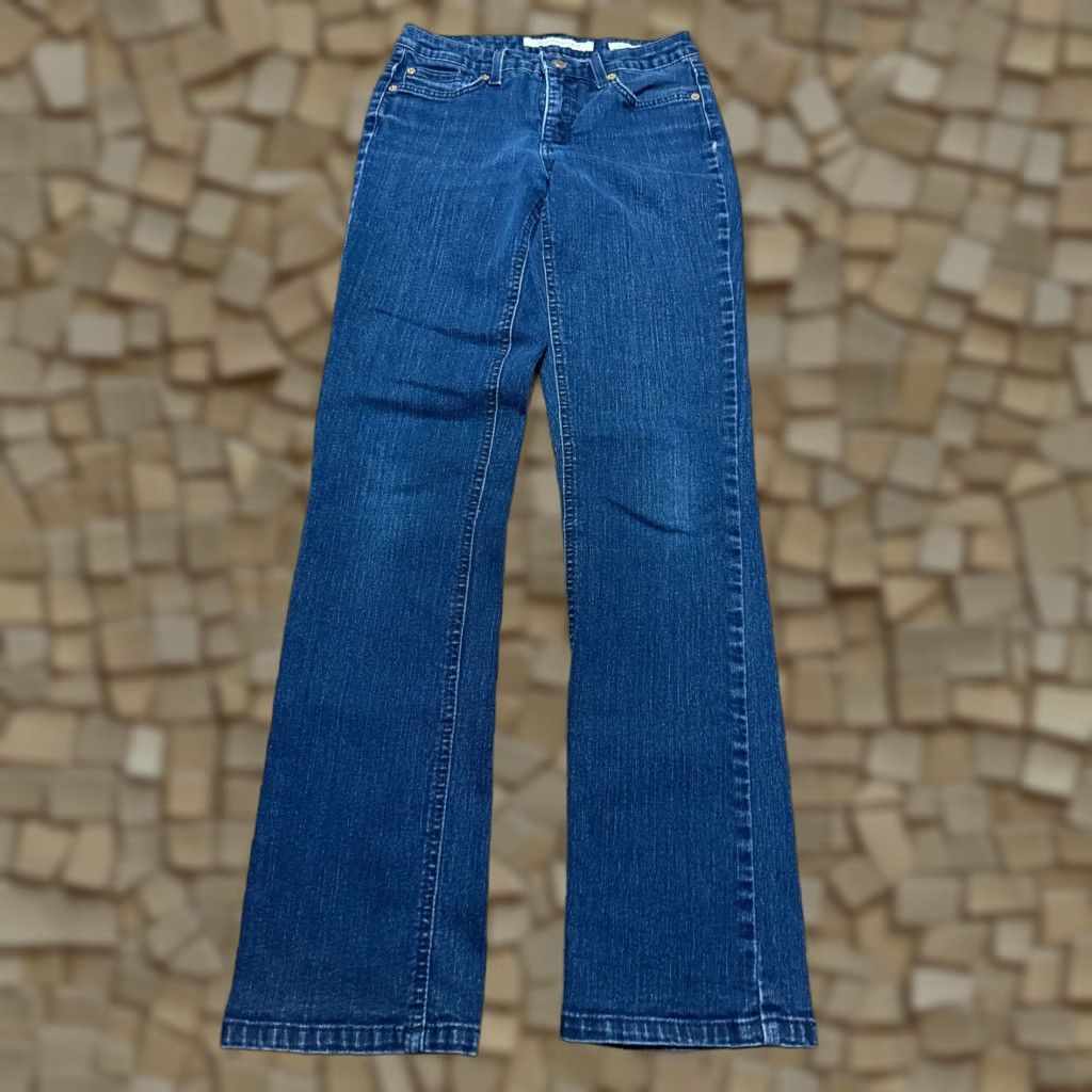 Jones New York Jones New York Jeans Women 4 Blue Denim Lexington Straight Dark Wash Jeans 5-Pocket Stretch Regular Inseam 30 Autumn Winter Spring Summer Vintage No Size 27" / US 4 / IT 40 - 1 Thumbnail