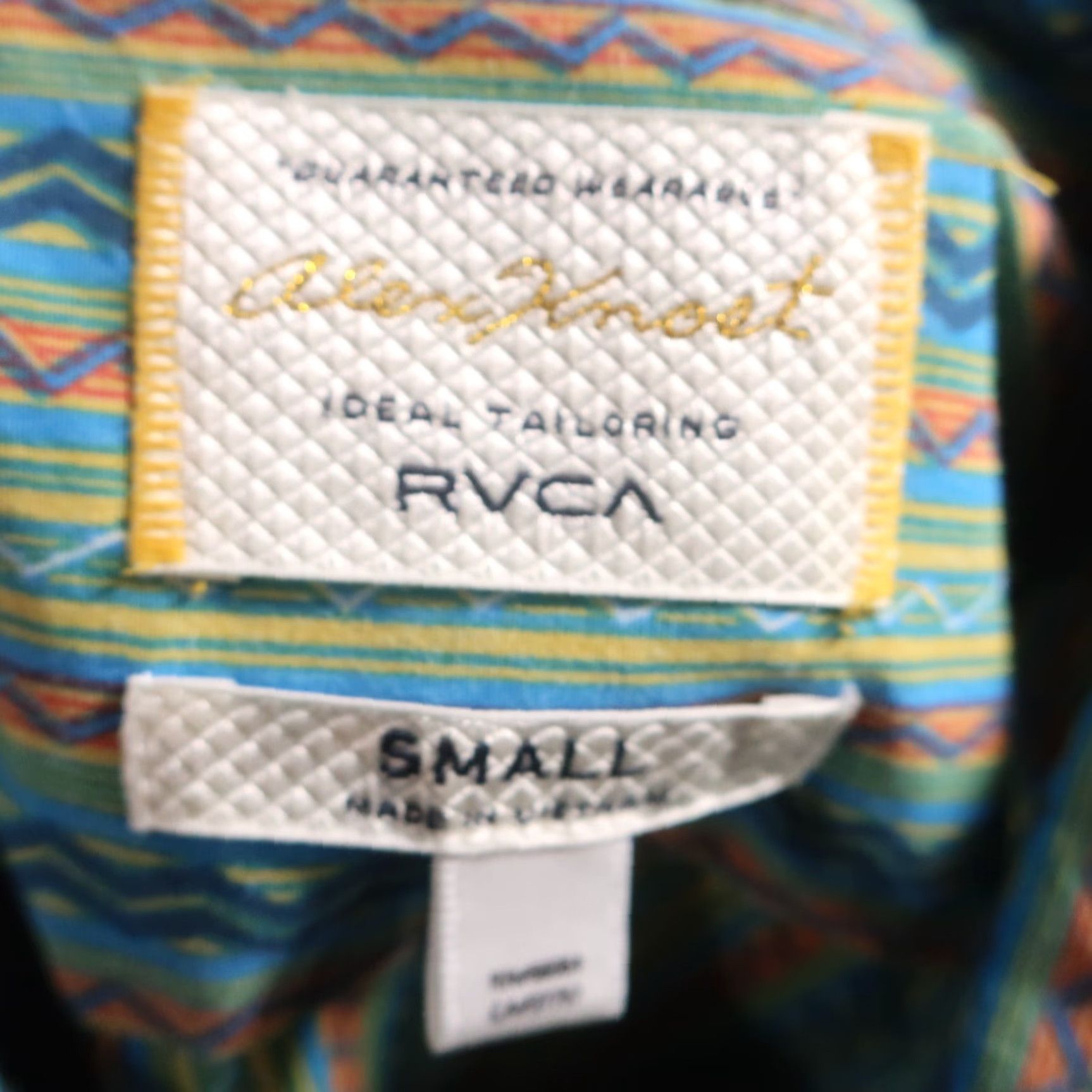 RVCA RVCA Button Up Shirt Mens S Multicolor Teal Aztec Southwest Designer Alex Knost Size US S / EU 44-46 / 1 - 4 Thumbnail