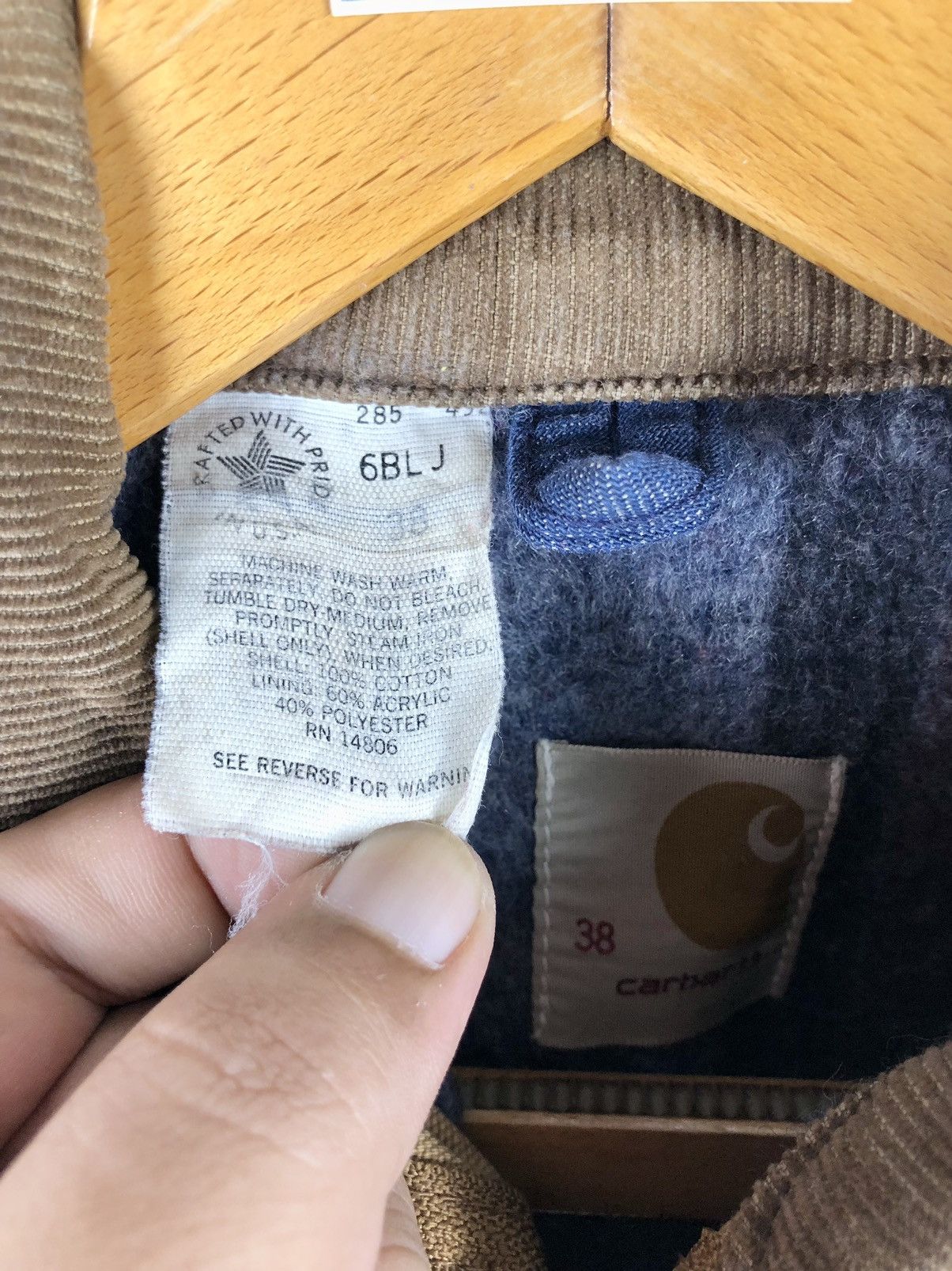 Carhartt × Vintage TRUE VTG 80s Carhartt Duck Canvas Detroit Work Jacket Size US L / EU 52-54 / 3 - 14 Thumbnail