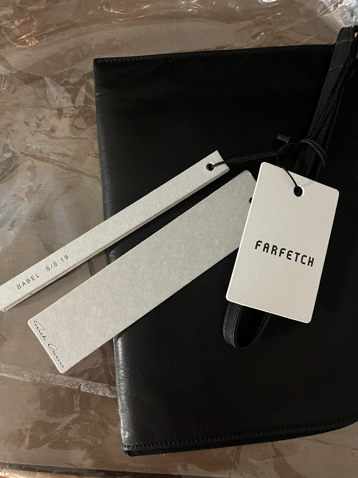 Rick Owens rick Owens leather travel pouch ss19 Size ONE SIZE - 3 Thumbnail