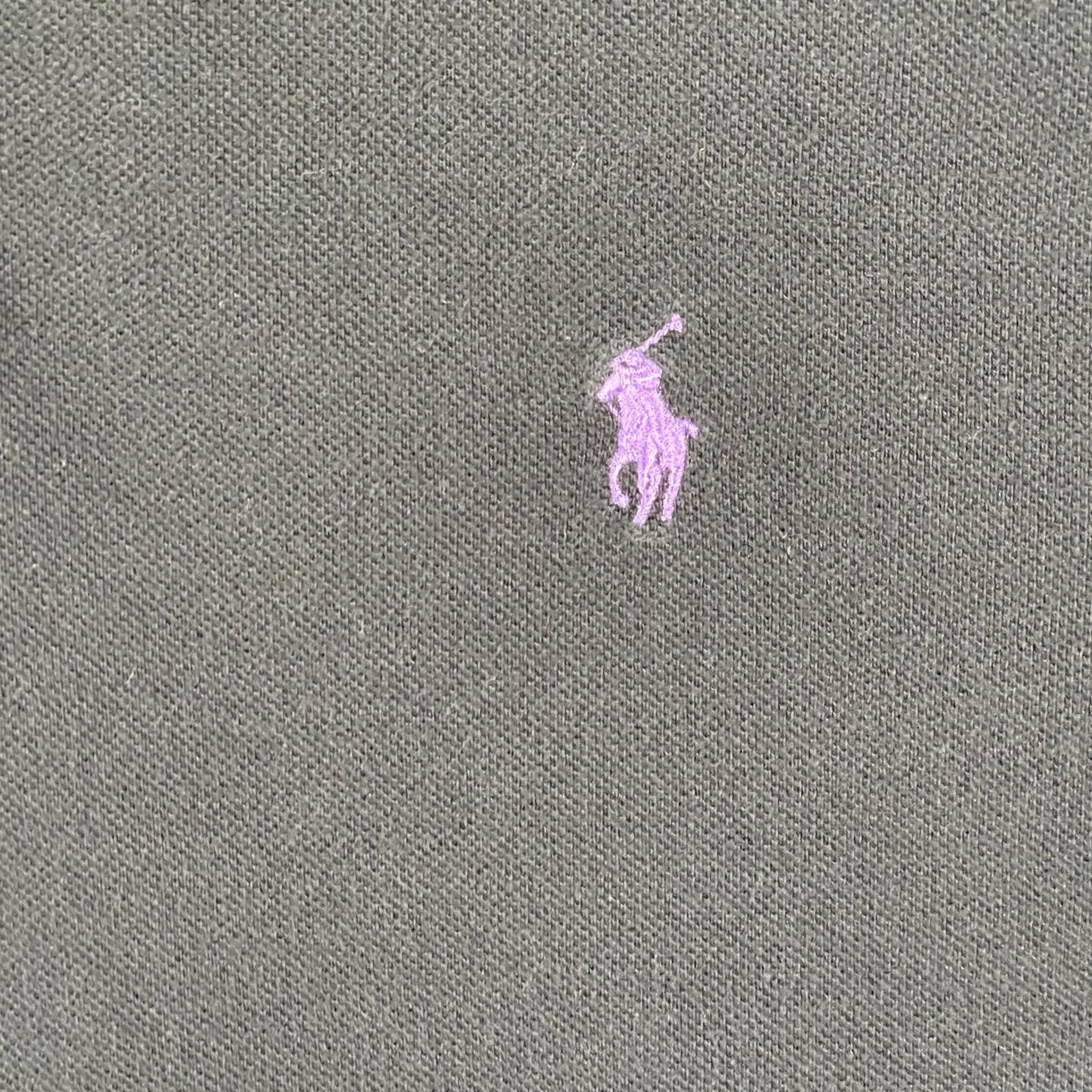 Polo Ralph Lauren Polo by Ralph Lauren Polo Shirt Mens 2XL Black Long Sleeve Solid Knit with Purple Pony Logo Size US XXL / EU 58 / 5 - 4 Thumbnail