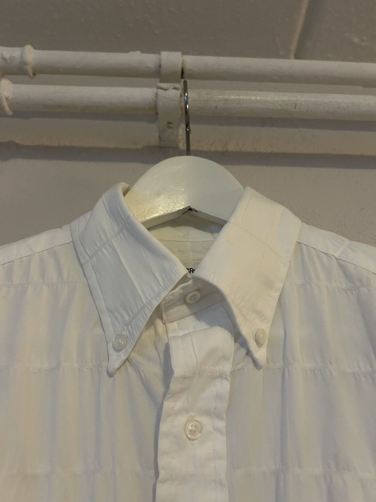 Thom Browne Thom Browne White Quilted Cotton Shirt Size US M / EU 48-50 / 2 - 6 Thumbnail