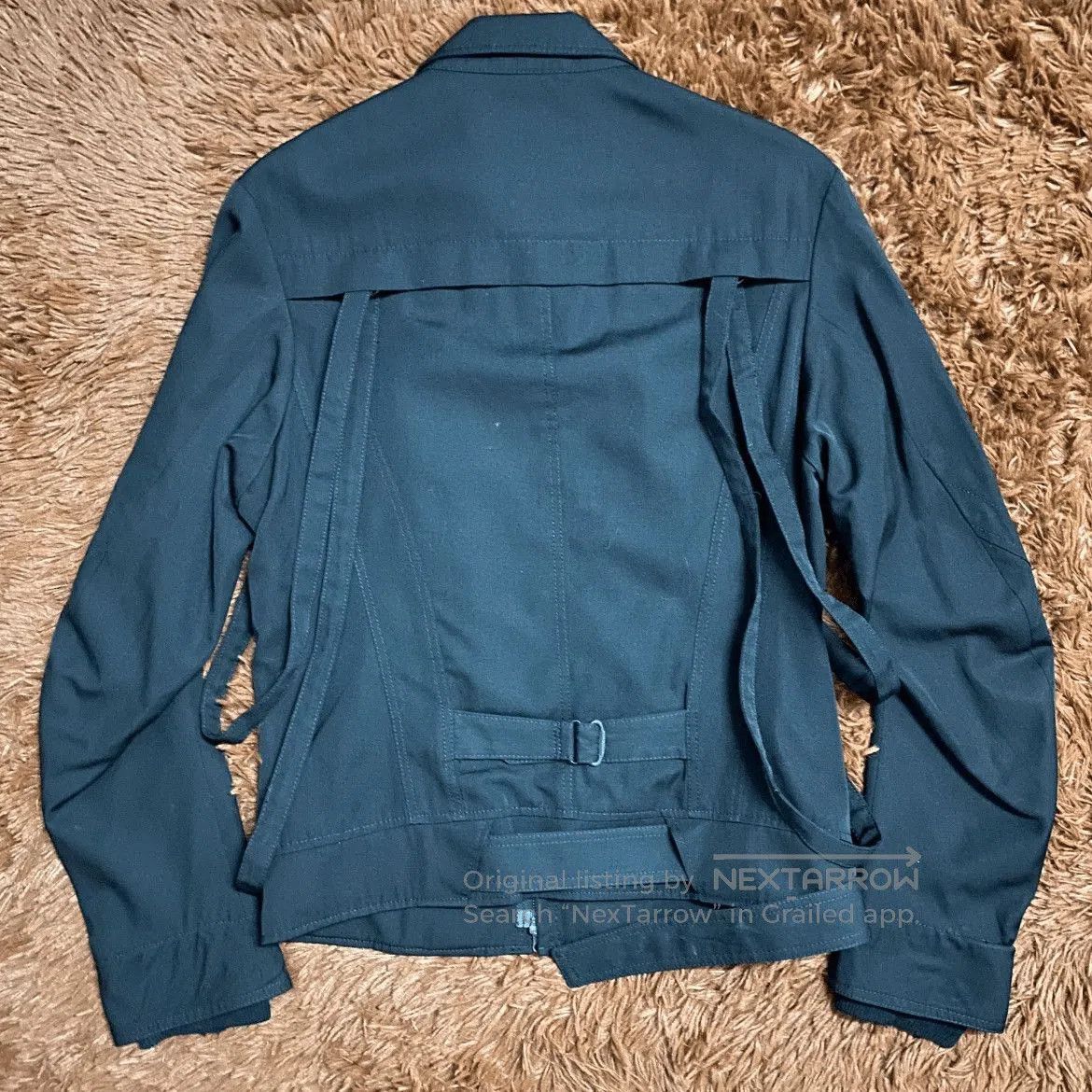 Yohji Yamamoto Sz 2 Yohji Yamamoto Y's 90s Stripe Bike Jacket. Size US M / EU 48-50 / 2 - 2 Thumbnail