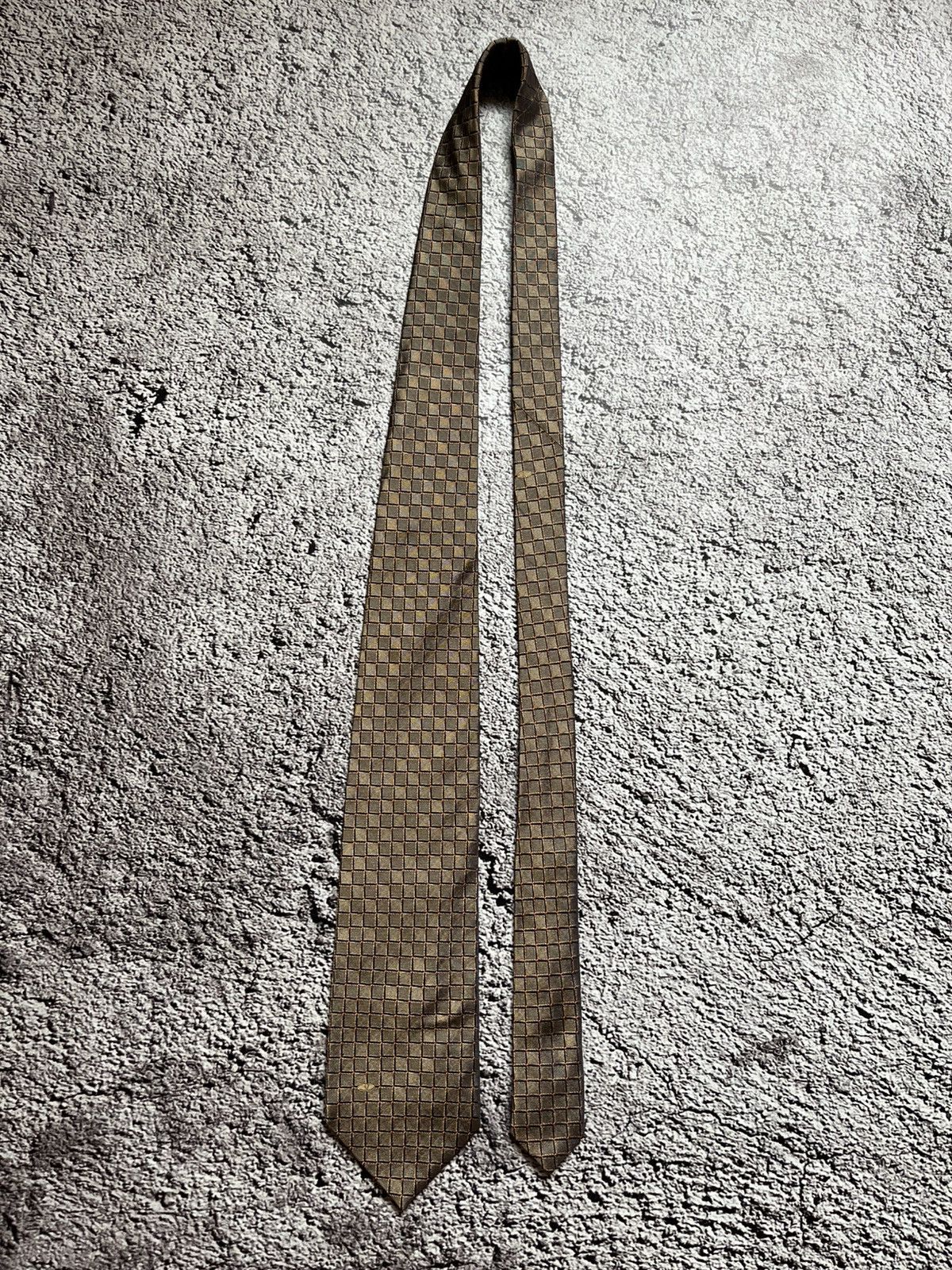 Valentino Valentino Silk Tie Grid Pattern Size ONE SIZE - 2 Thumbnail