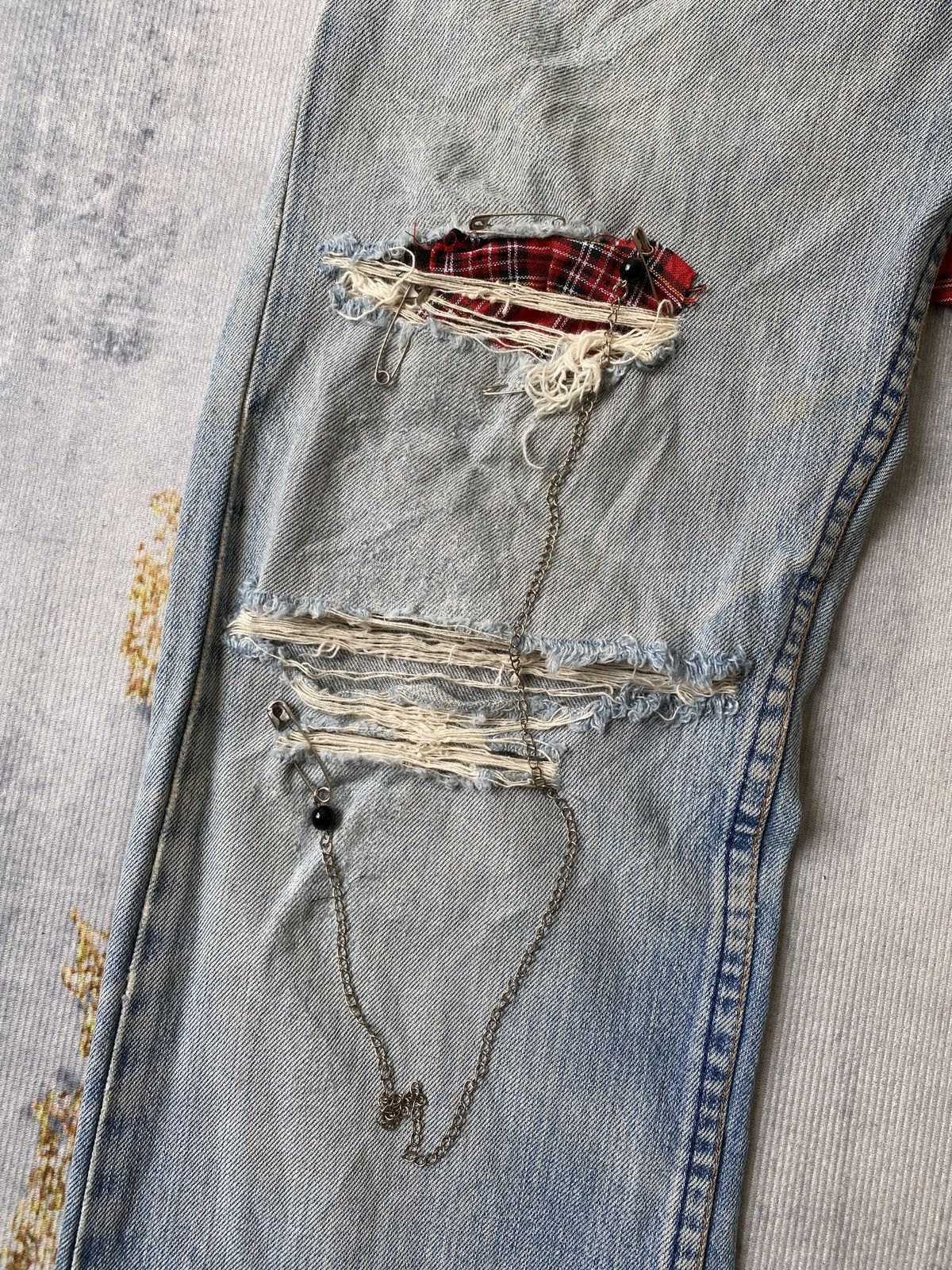 Levi's Vintage 90’s Levi’s 512 Distressed Denim Size US 28 / EU 44 - 10 Thumbnail