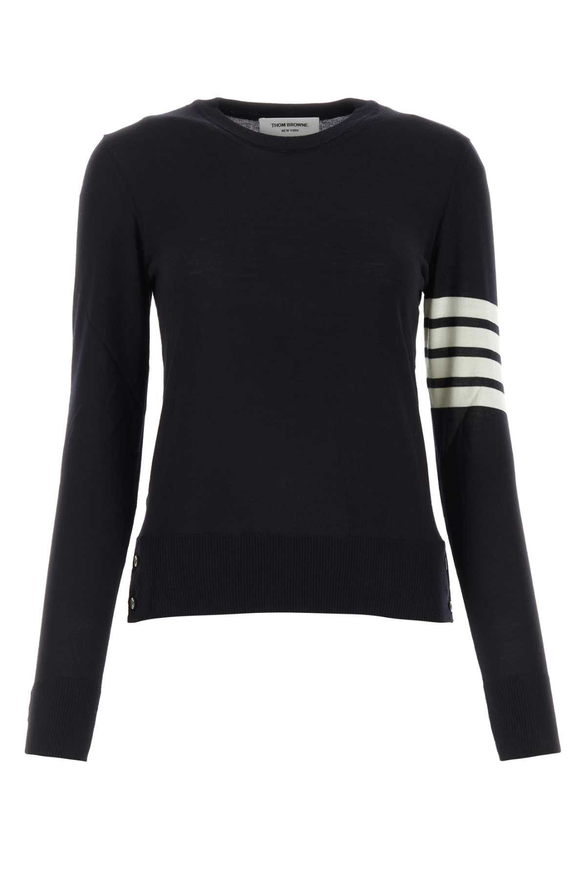 Thom Browne Midnight Blue Wool Sweater Size M / US 6-8 / IT 42-44 - 1 Thumbnail