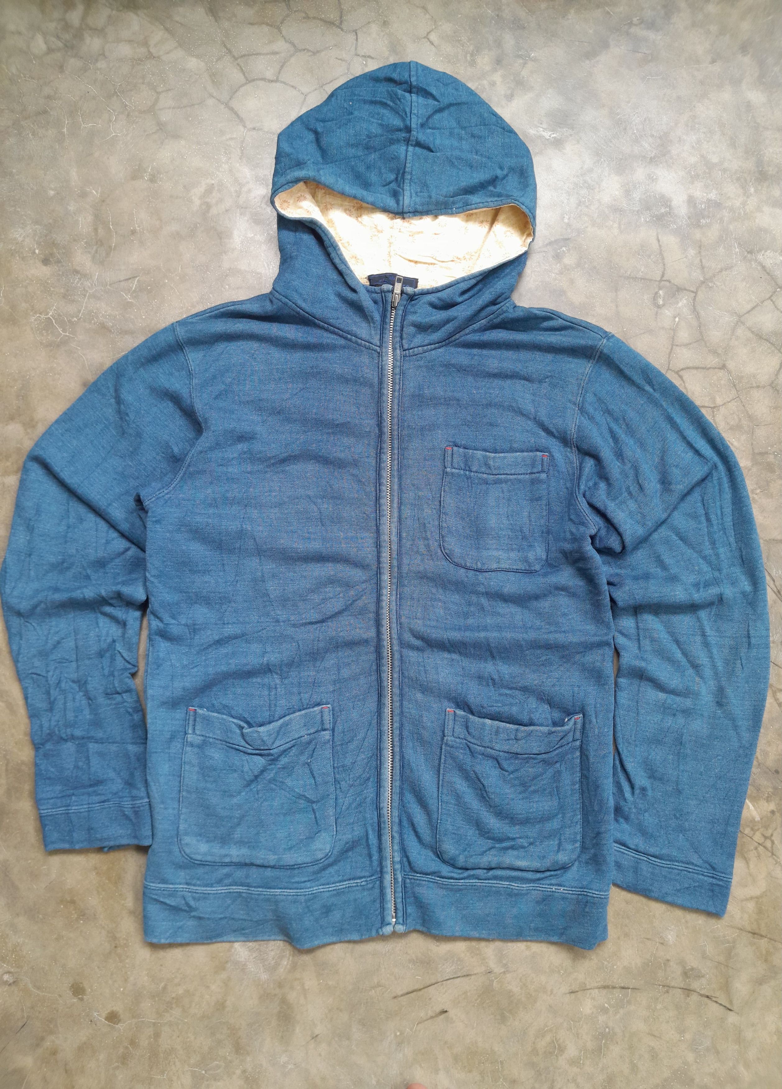 Japanese Brand Indigo Core - Zip Up Hoodie Size US M / EU 48-50 / 2 - 1 Thumbnail