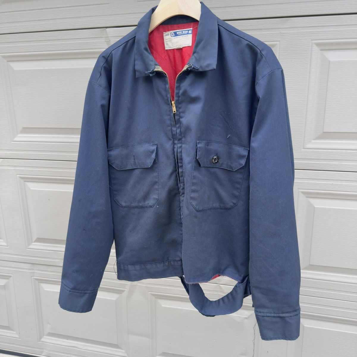 Vintage Thrashed Faded Distressed Union Made Work Jacket ERD Grunge Size US L / EU 52-54 / 3 - 8 Thumbnail