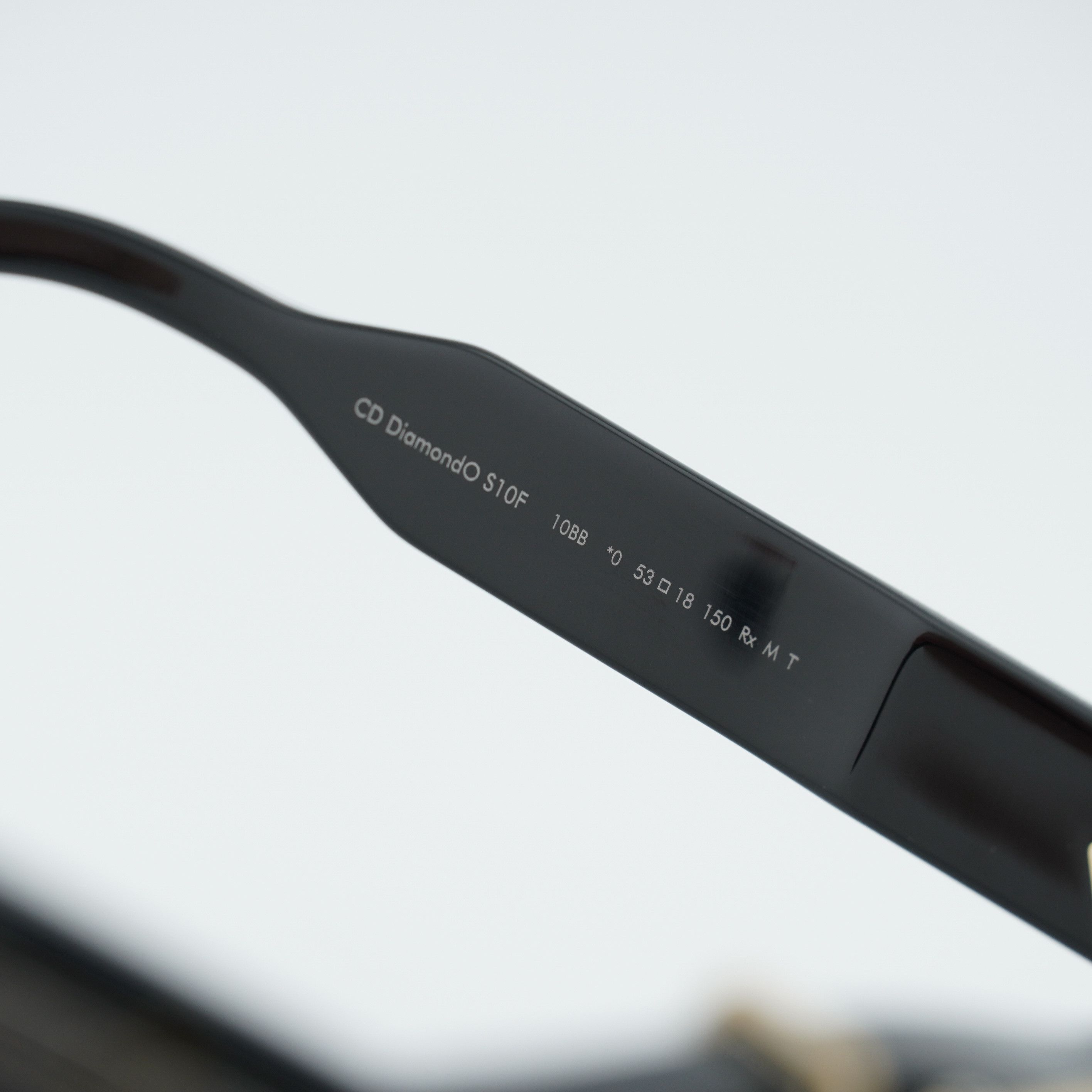 Dior Dior CD DIAMONDO S10F 10BB Eyeglasses Black 53mm Square Fram Size ONE SIZE - 3 Thumbnail