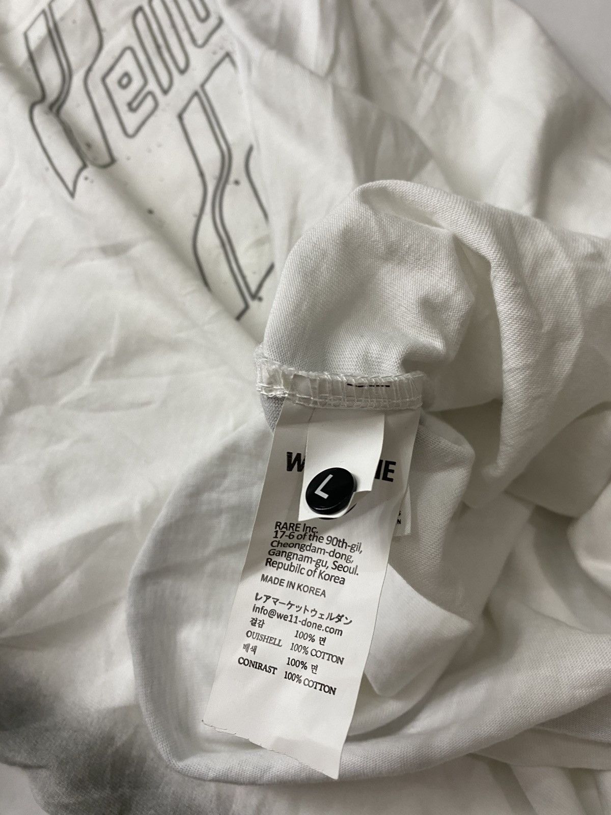 WE11DONE WE11DONE TEE. Size US L / EU 52-54 / 3 - 10 Thumbnail